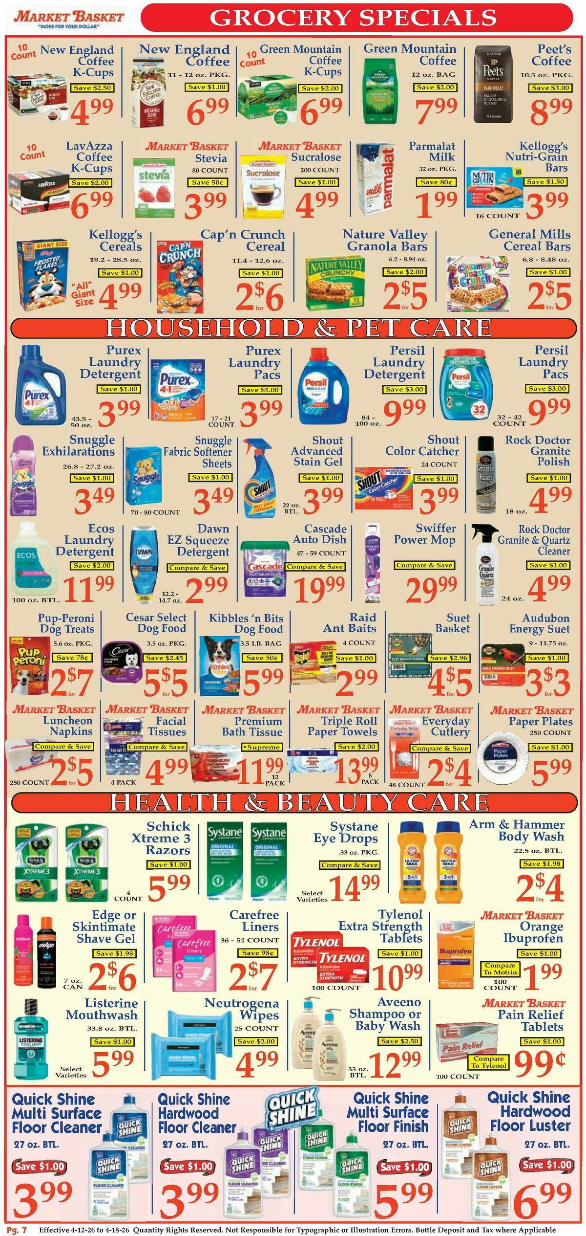Market Basket Weekly Ad from April 12