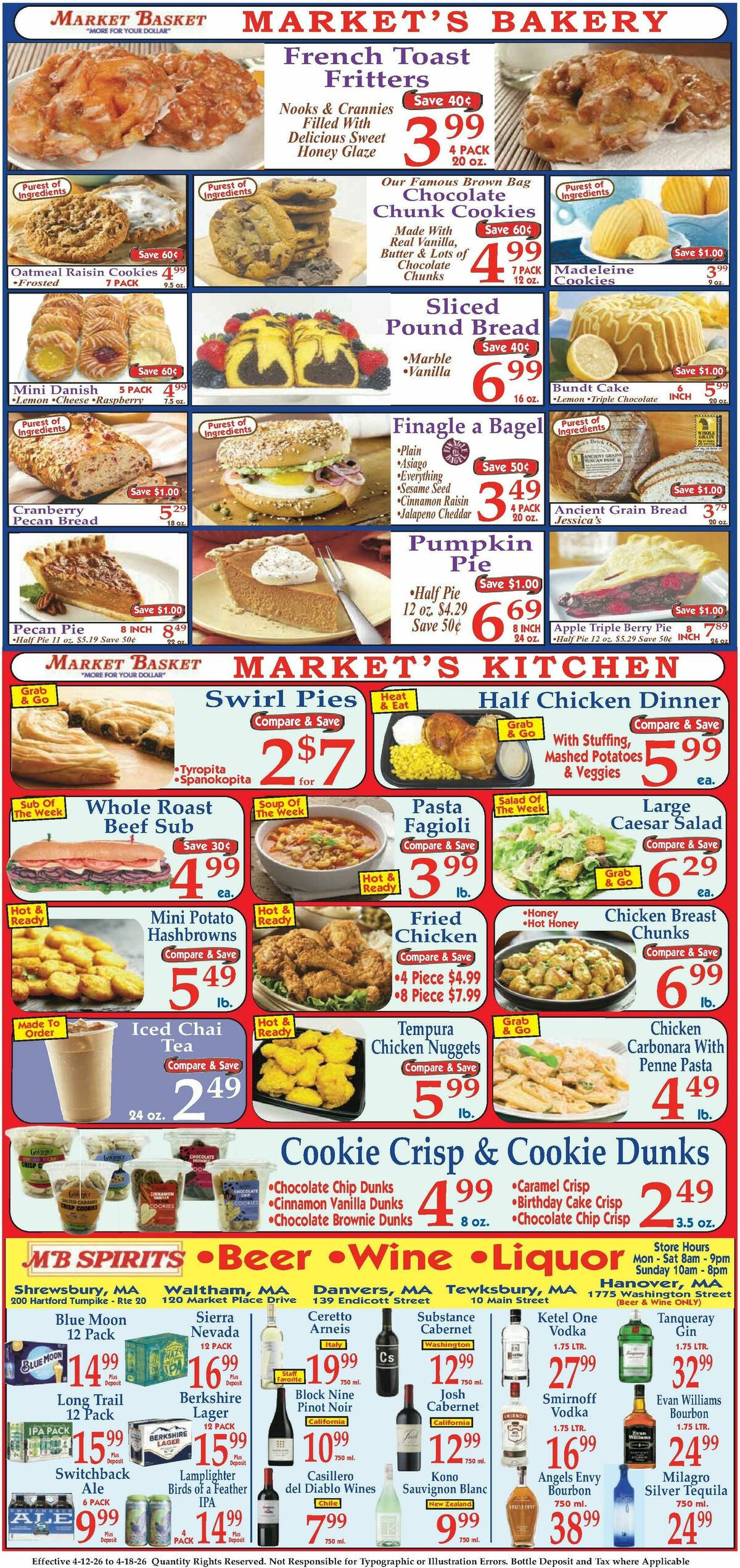 Market Basket Weekly Ad from April 12