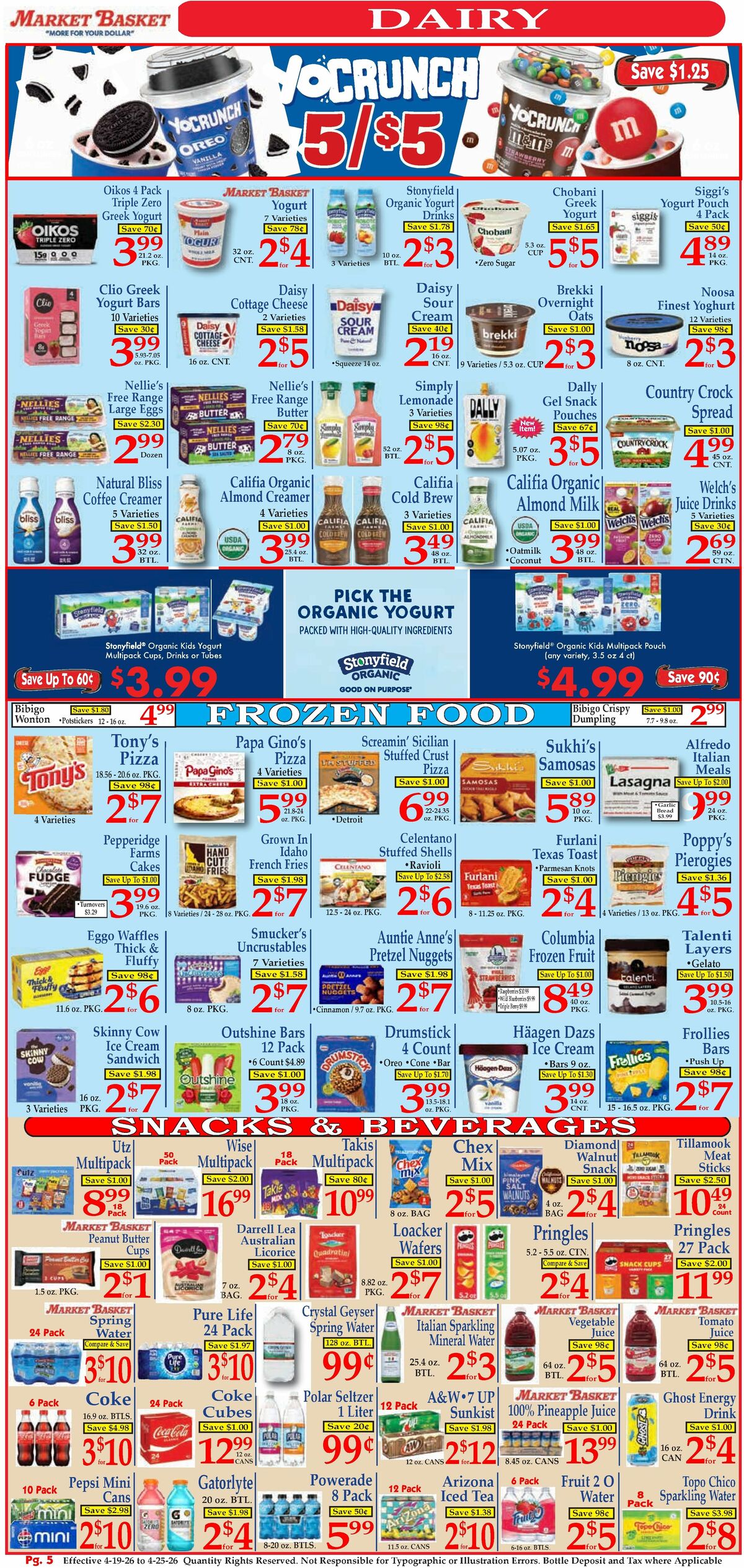 Market Basket Weekly Ad from April 19