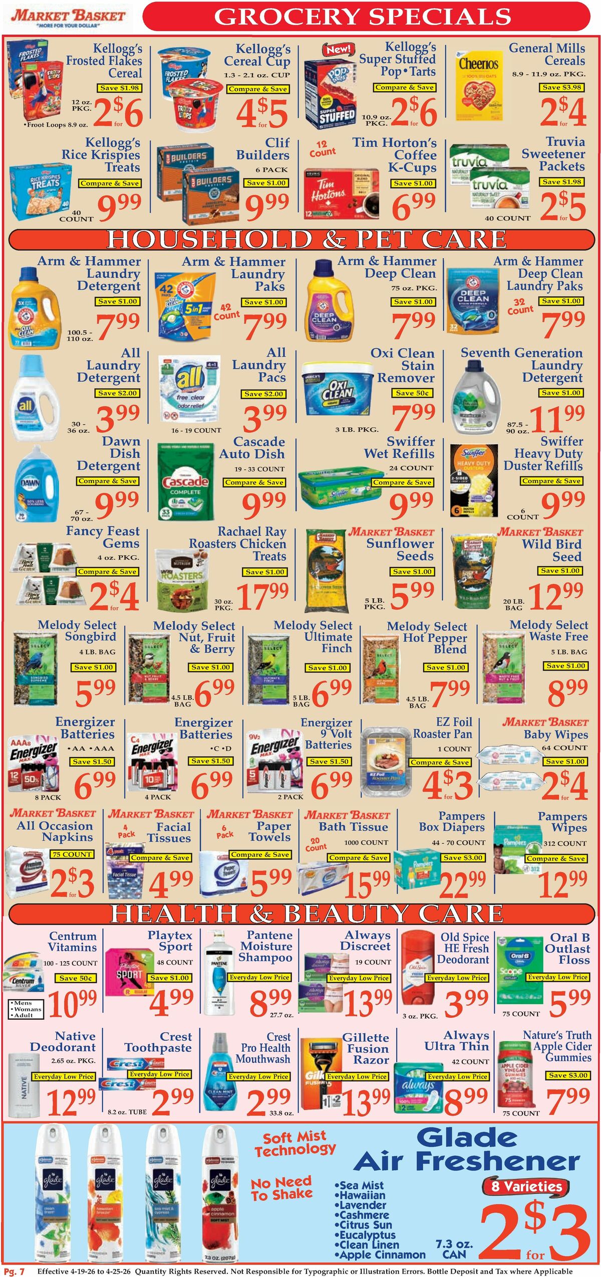 Market Basket Weekly Ad from April 19