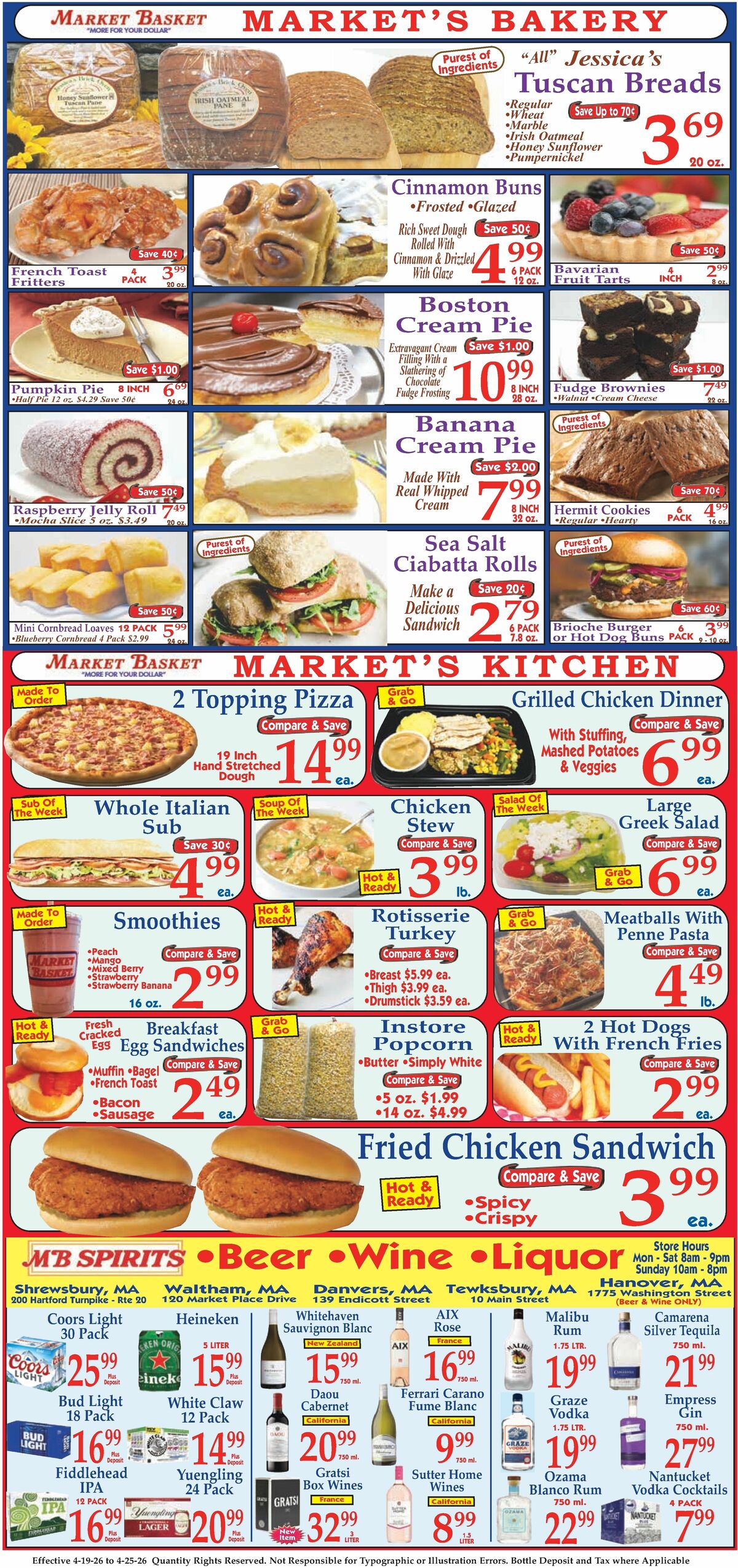 Market Basket Weekly Ad from April 19