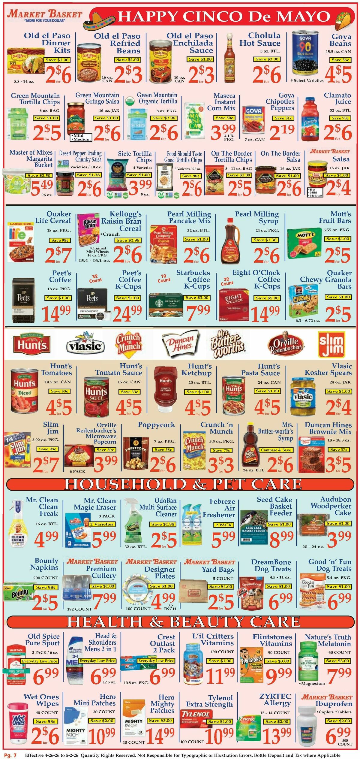 Market Basket Weekly Ad from April 26