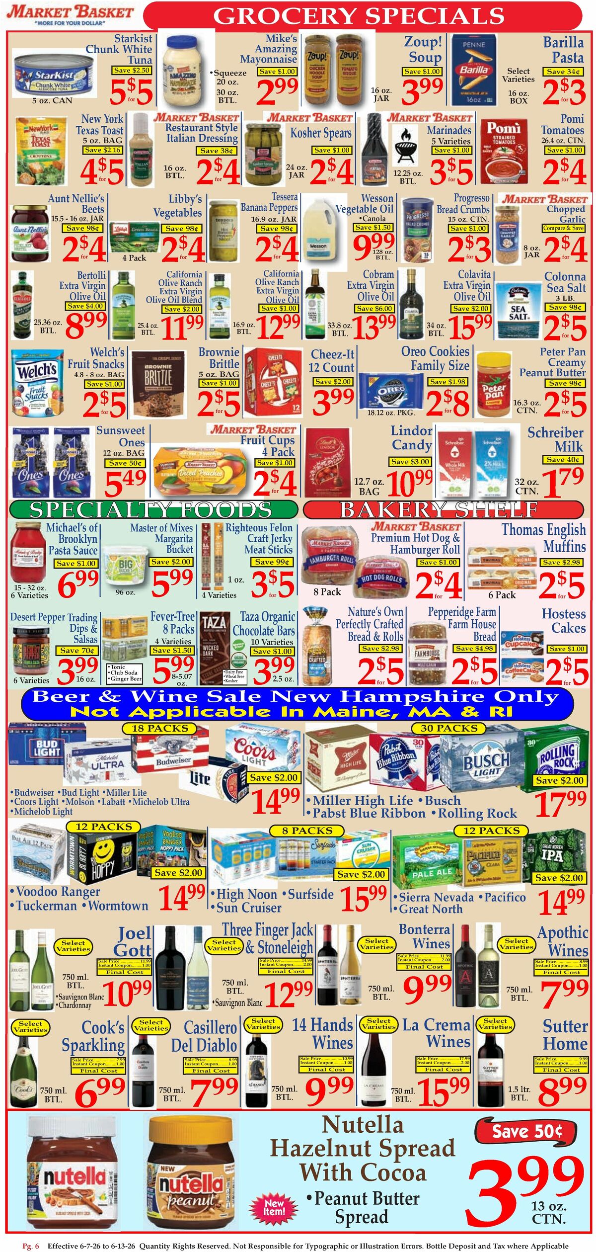 Market Basket Weekly Ad from June 7