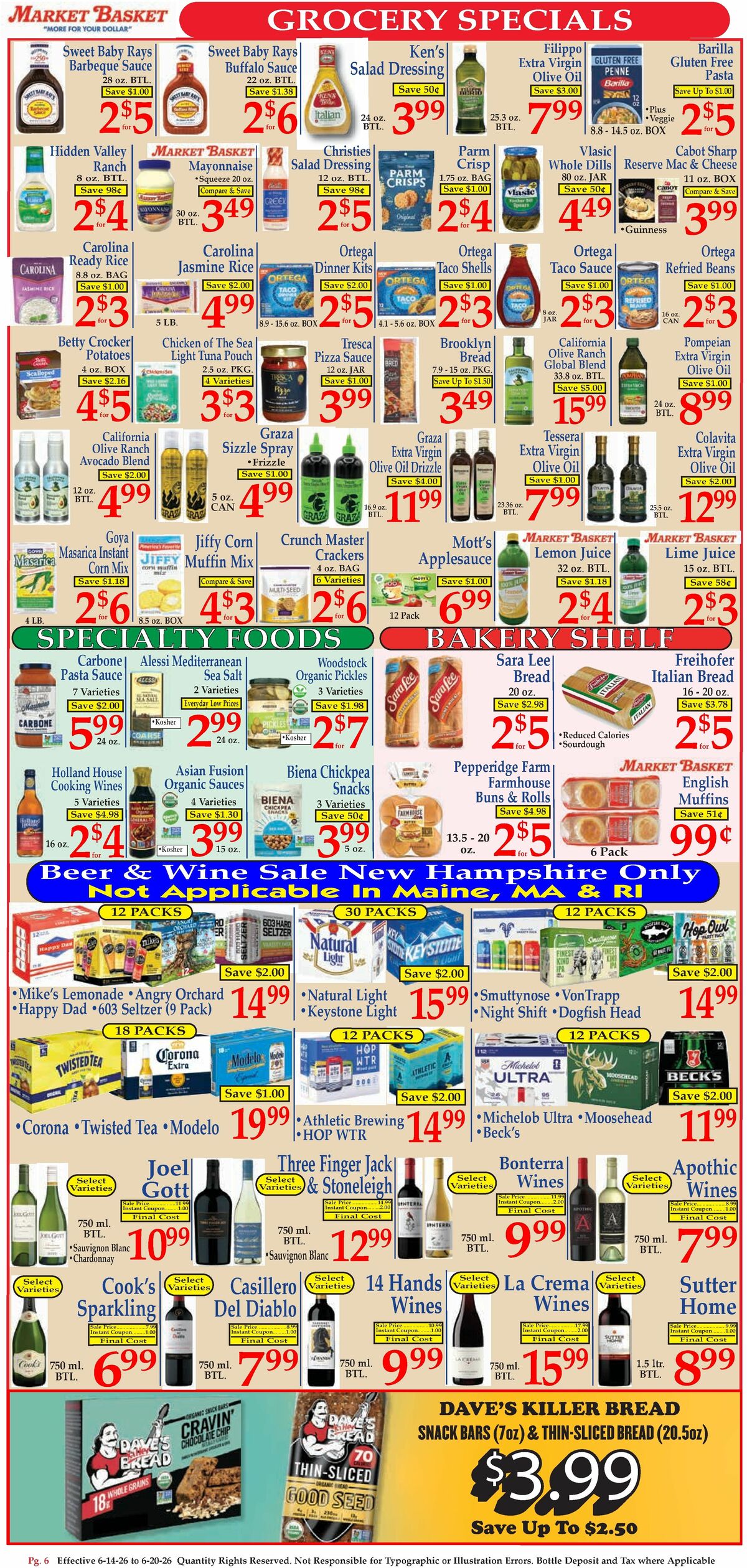 Market Basket Weekly Ad from June 14