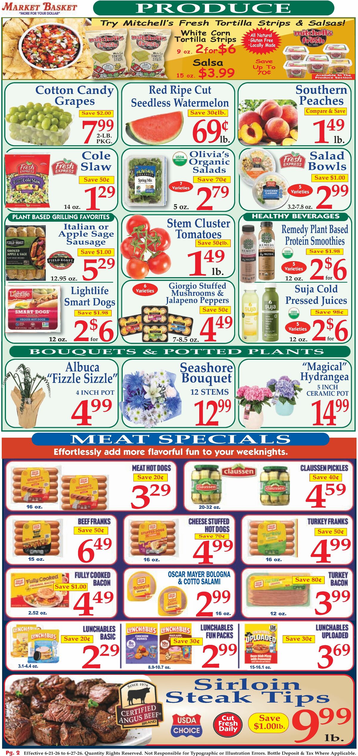 Market Basket Weekly Ad from June 21