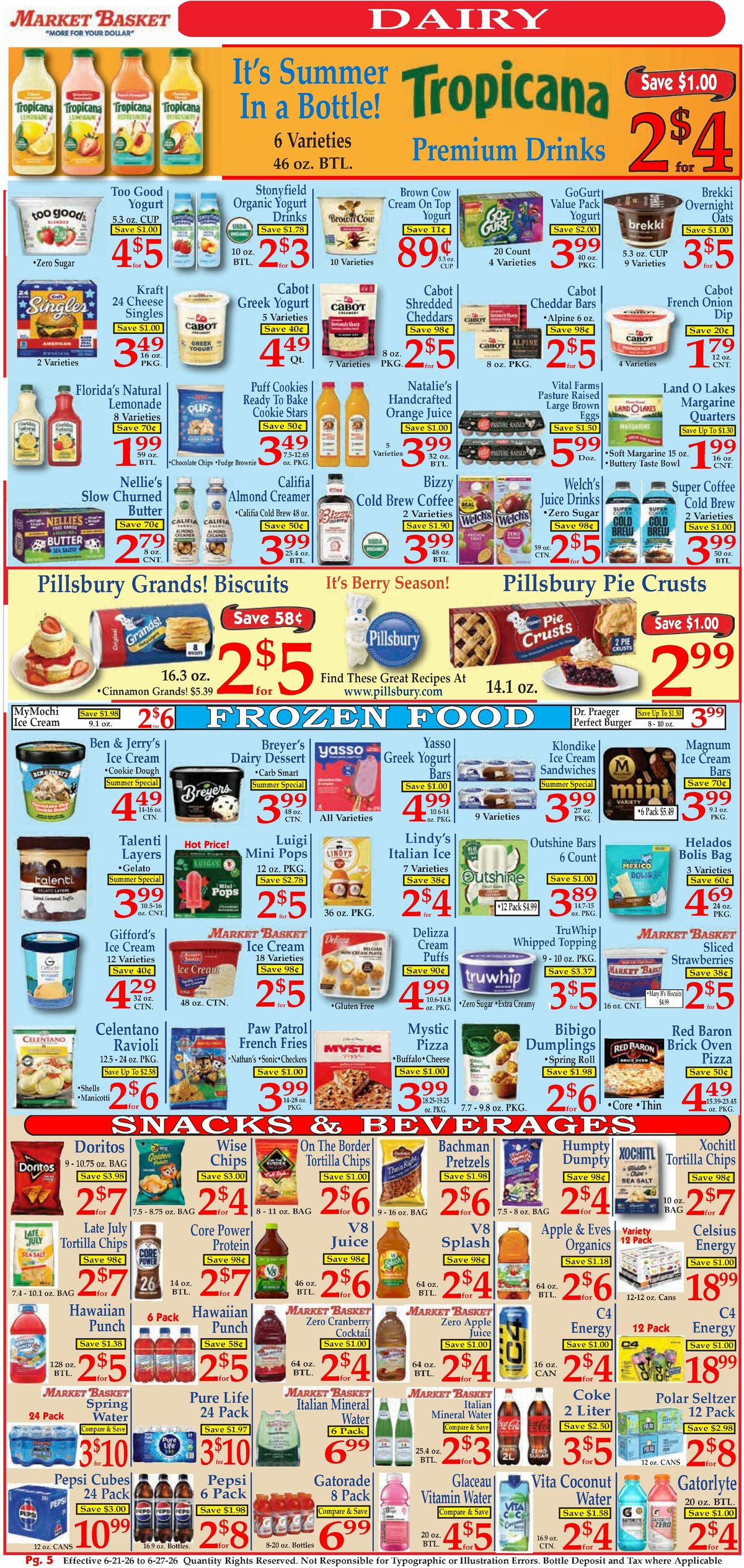 Market Basket Weekly Ad from June 21