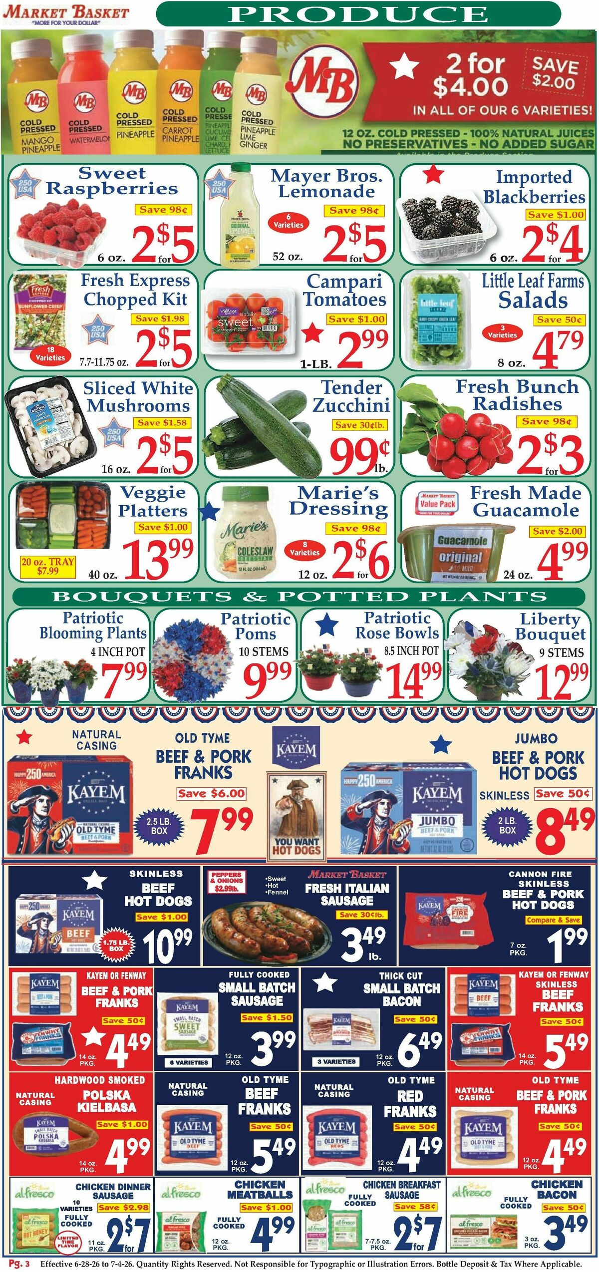 Market Basket Weekly Ad from June 28