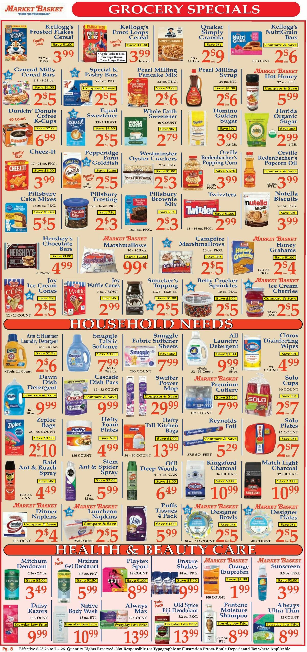 Market Basket Weekly Ad from June 28