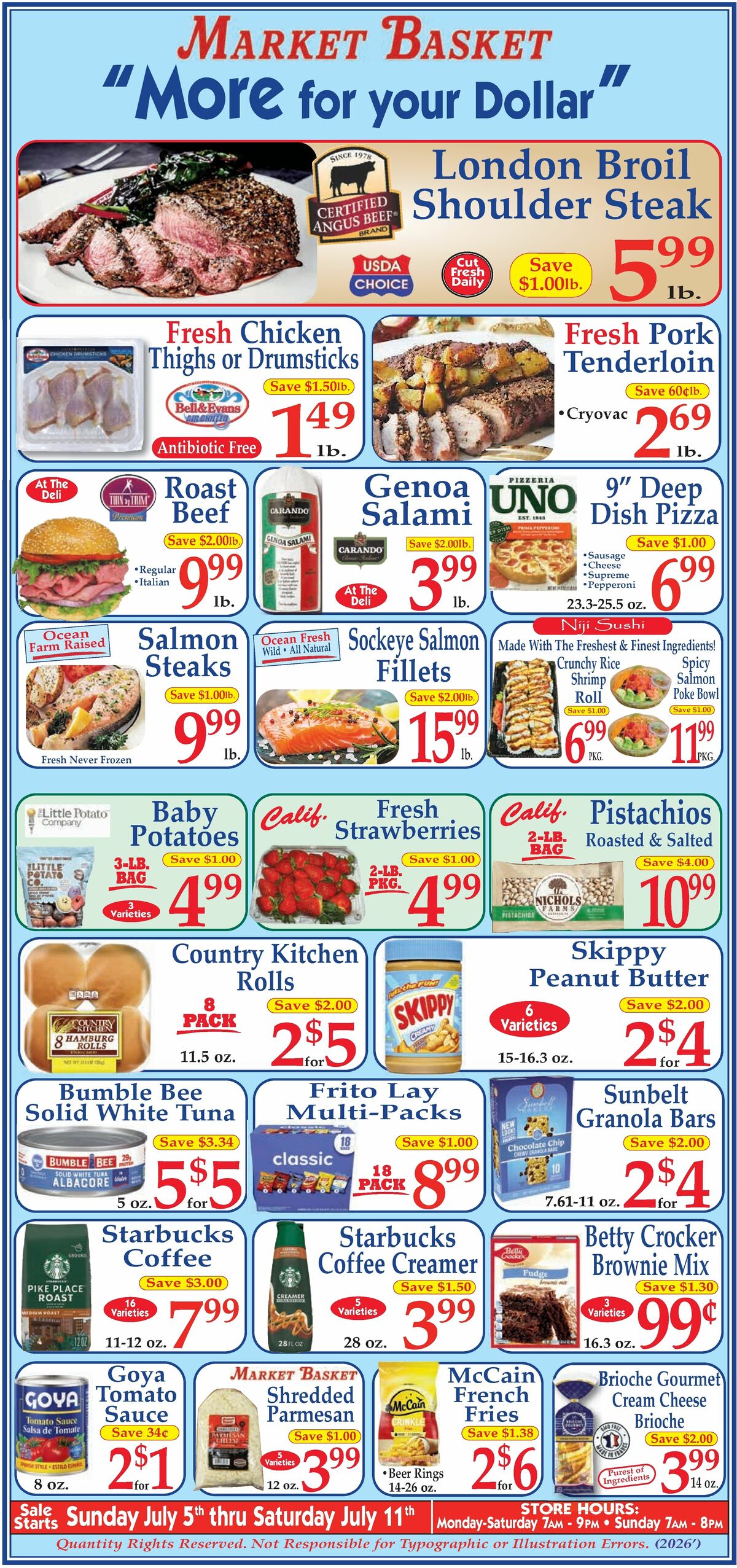 Market Basket Weekly Ad from July 5