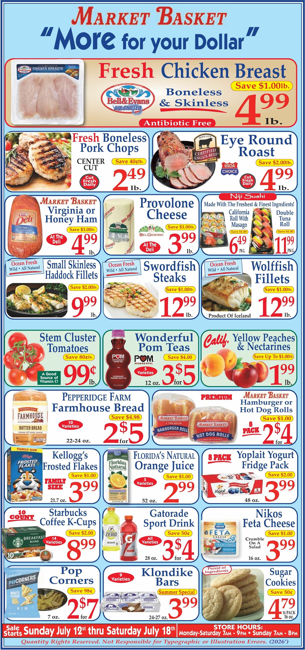 Market Basket Weekly Ad from July 12