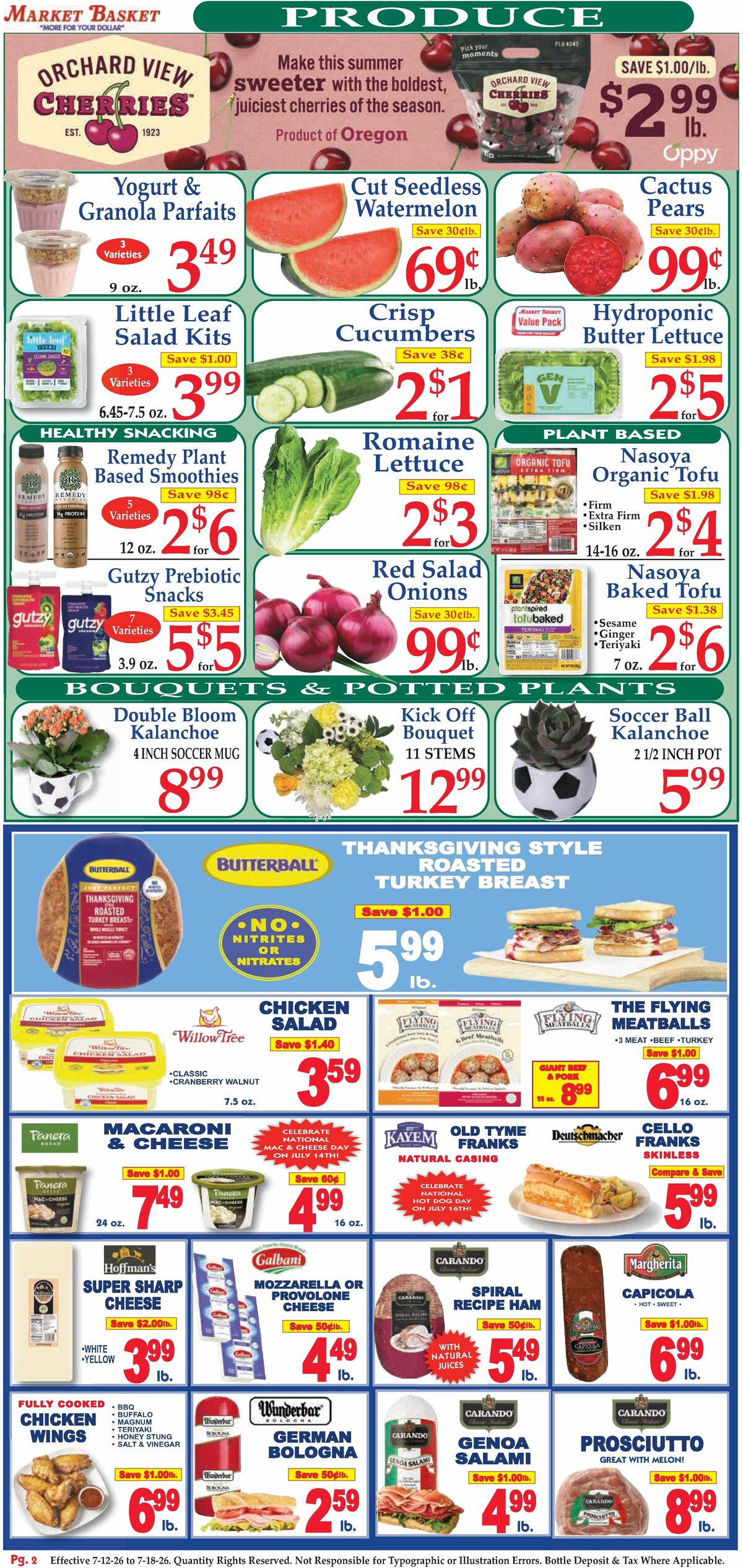 Market Basket Weekly Ad from July 12