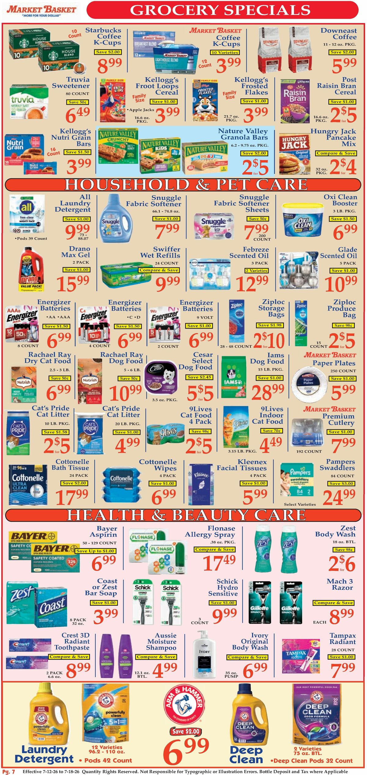 Market Basket Weekly Ad from July 12