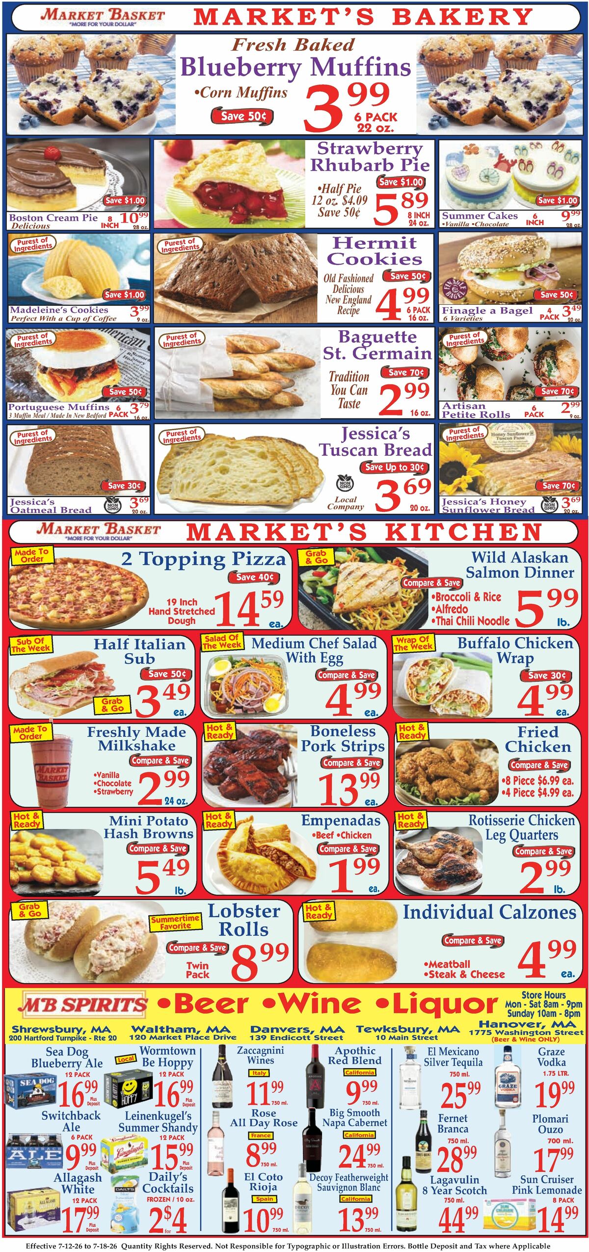 Market Basket Weekly Ad from July 12