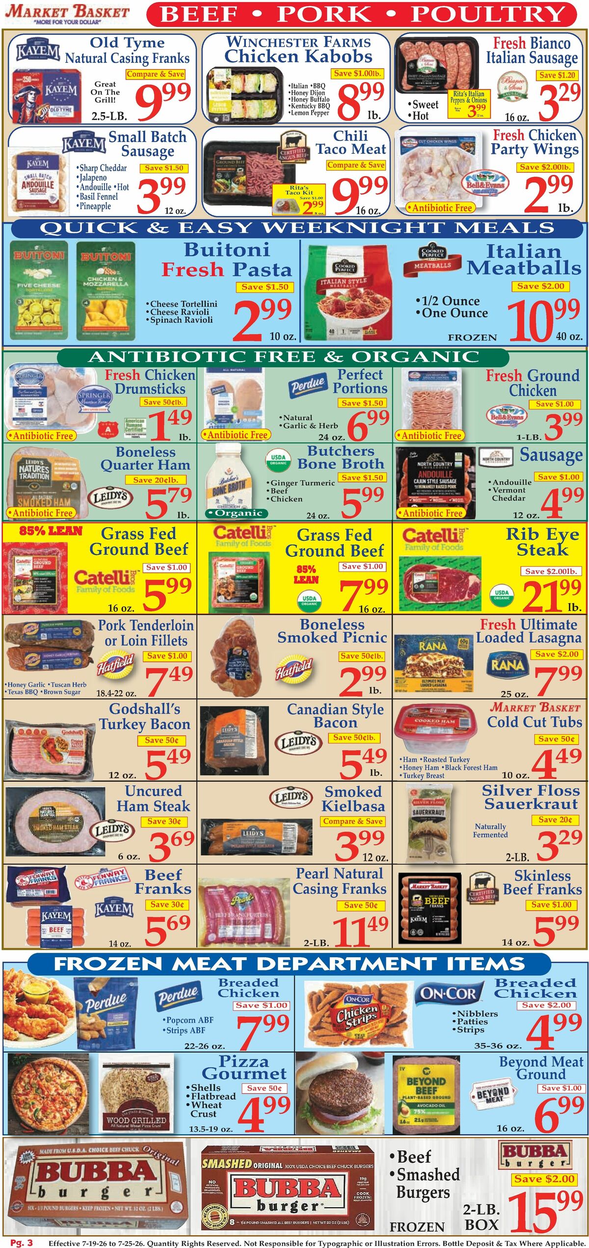 Market Basket Weekly Ad from July 19