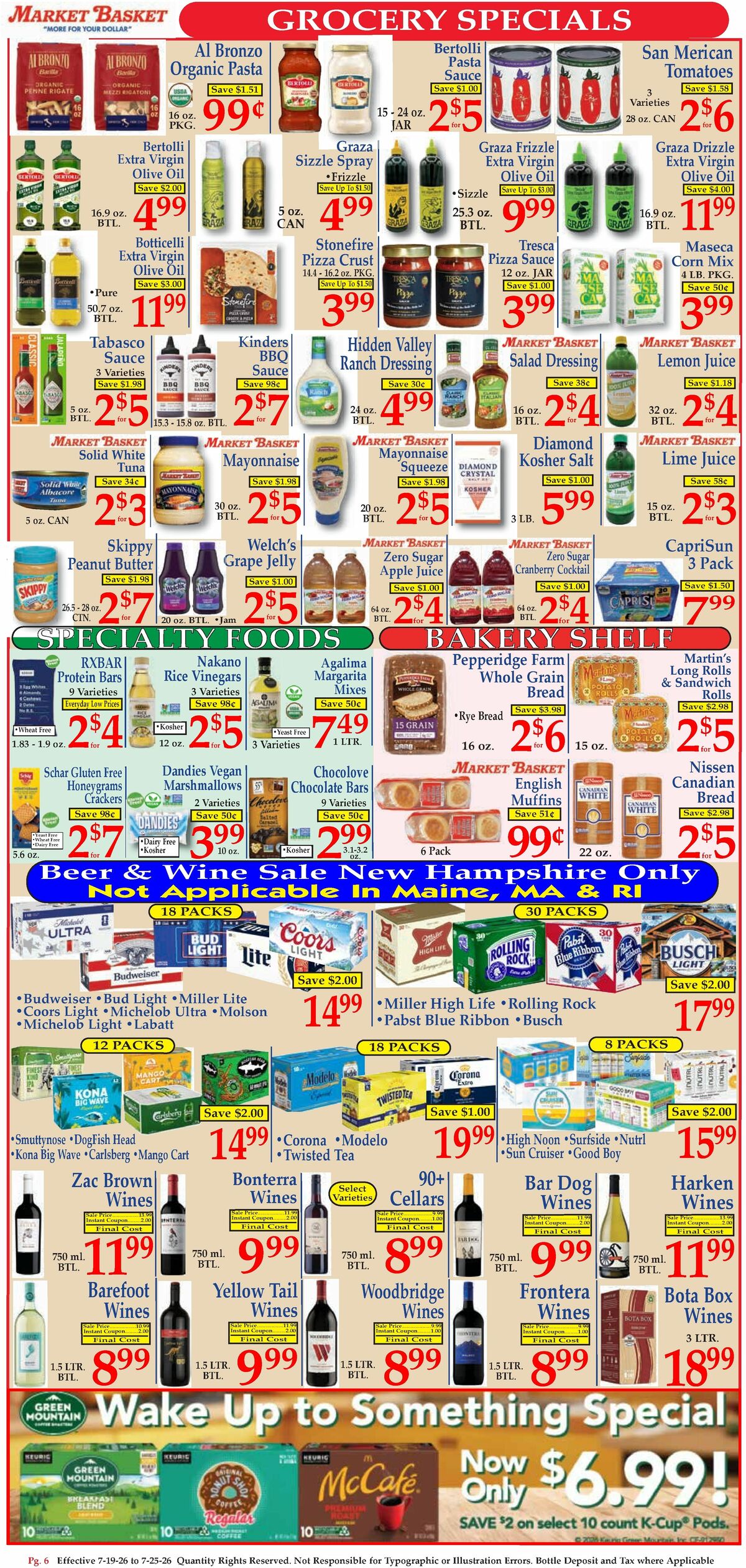 Market Basket Weekly Ad from July 19