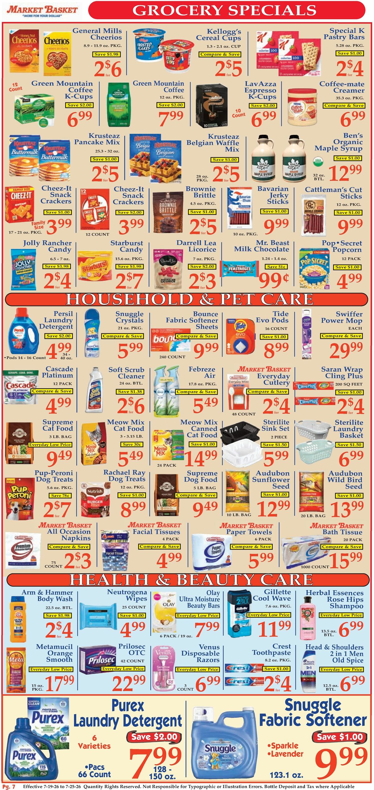 Market Basket Weekly Ad from July 19