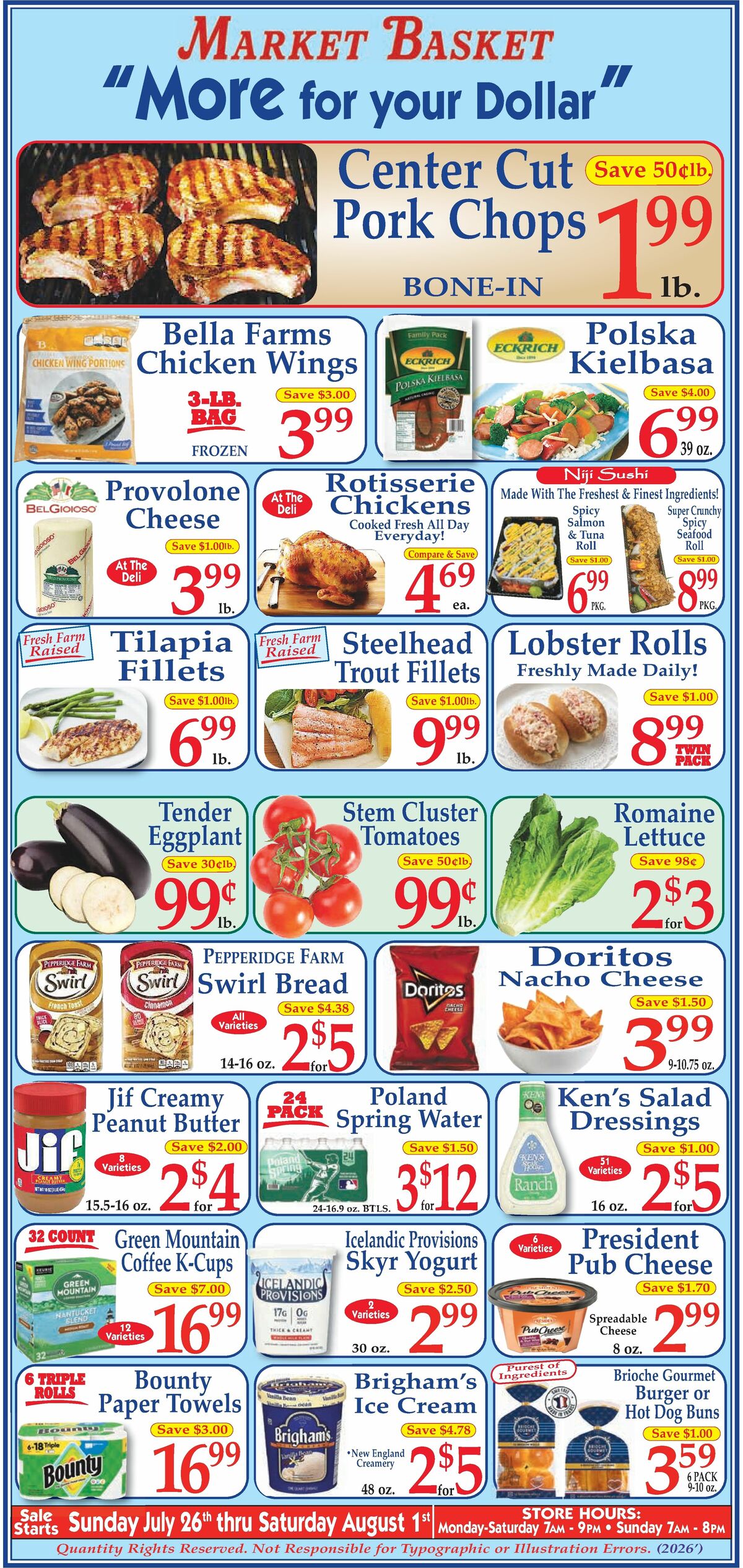 Market Basket Weekly Ad from July 26