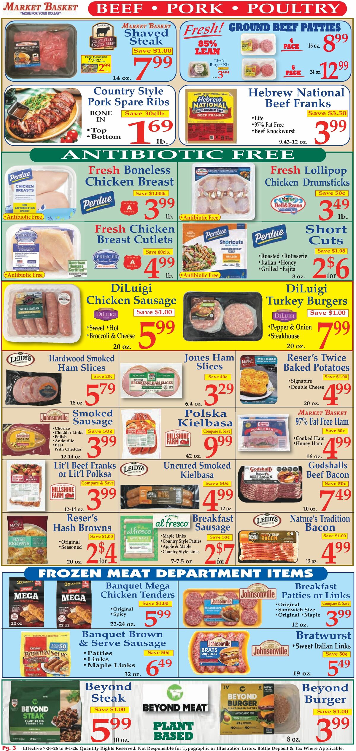 Market Basket Weekly Ad from July 26