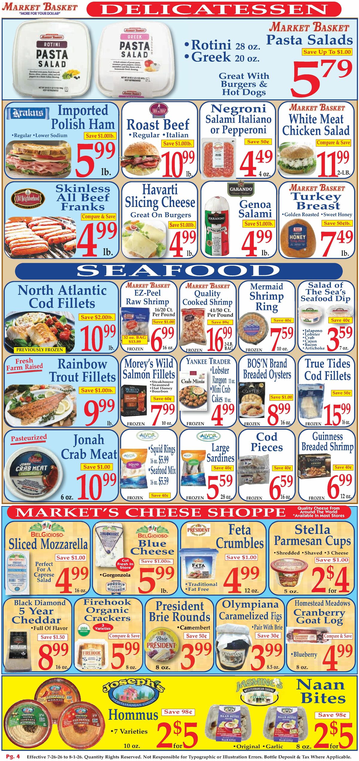 Market Basket Weekly Ad from July 26