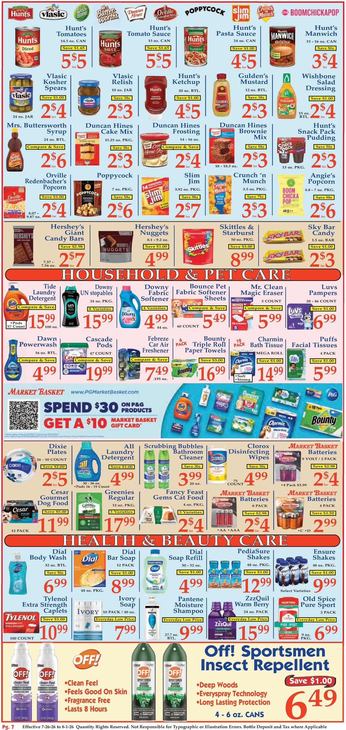 Market Basket Weekly Ad from July 26