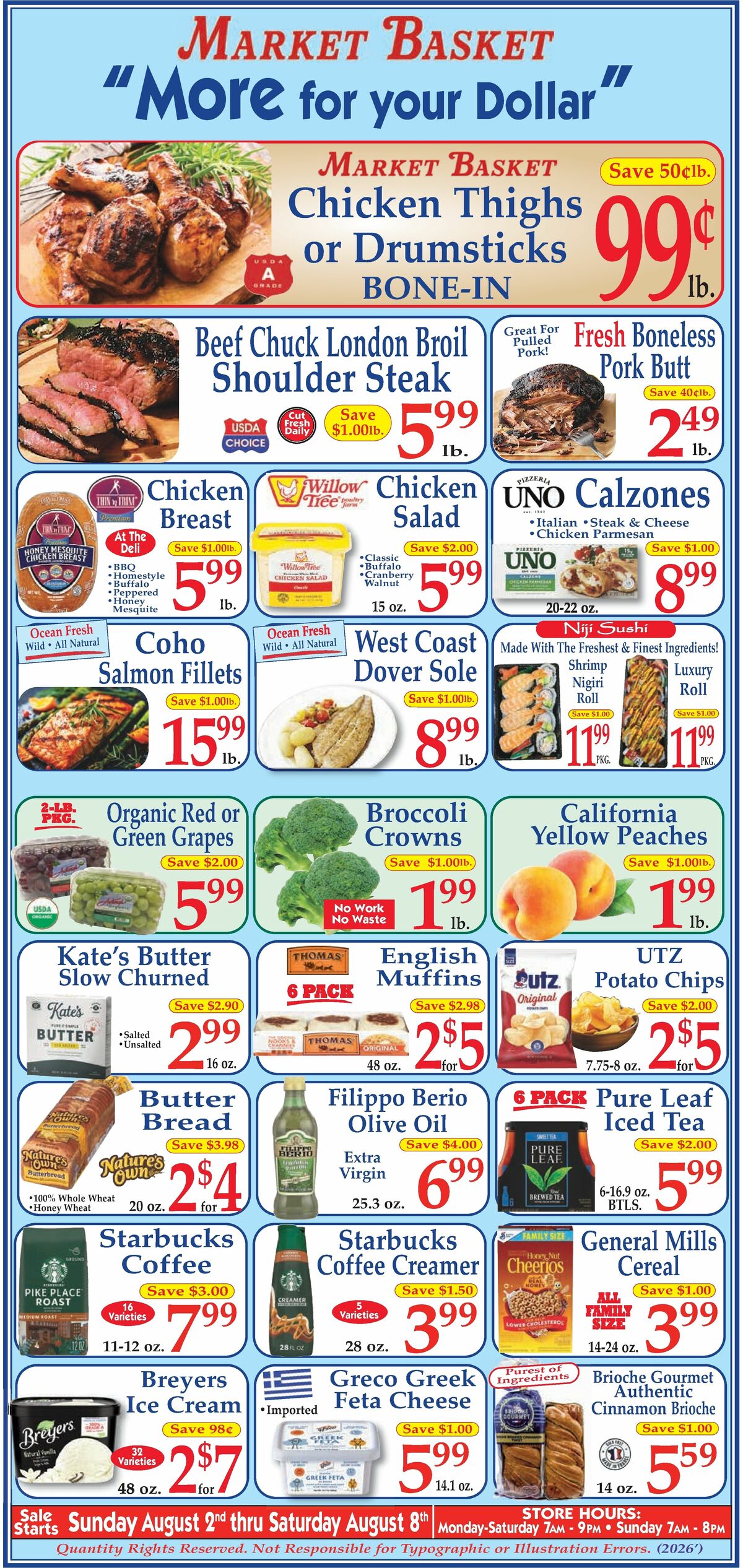 Market Basket Weekly Ad from August 2