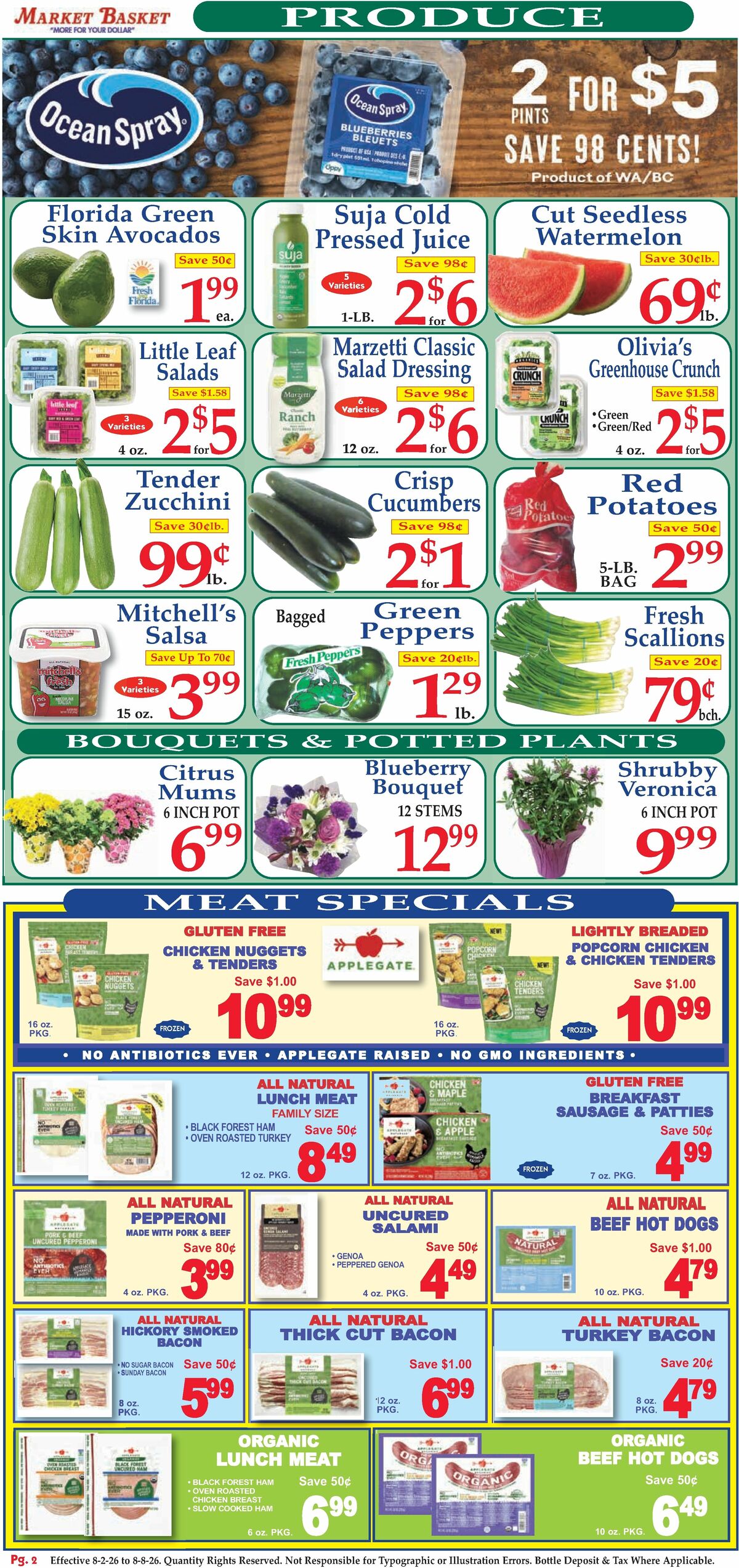 Market Basket Weekly Ad from August 2
