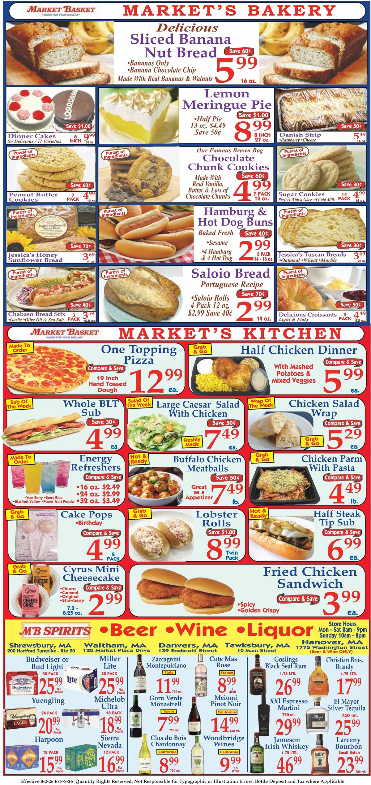Market Basket Weekly Ad from August 2