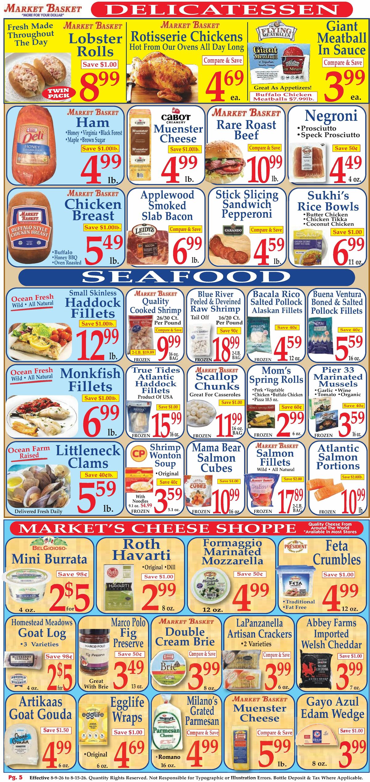 Market Basket Weekly Ad from August 9