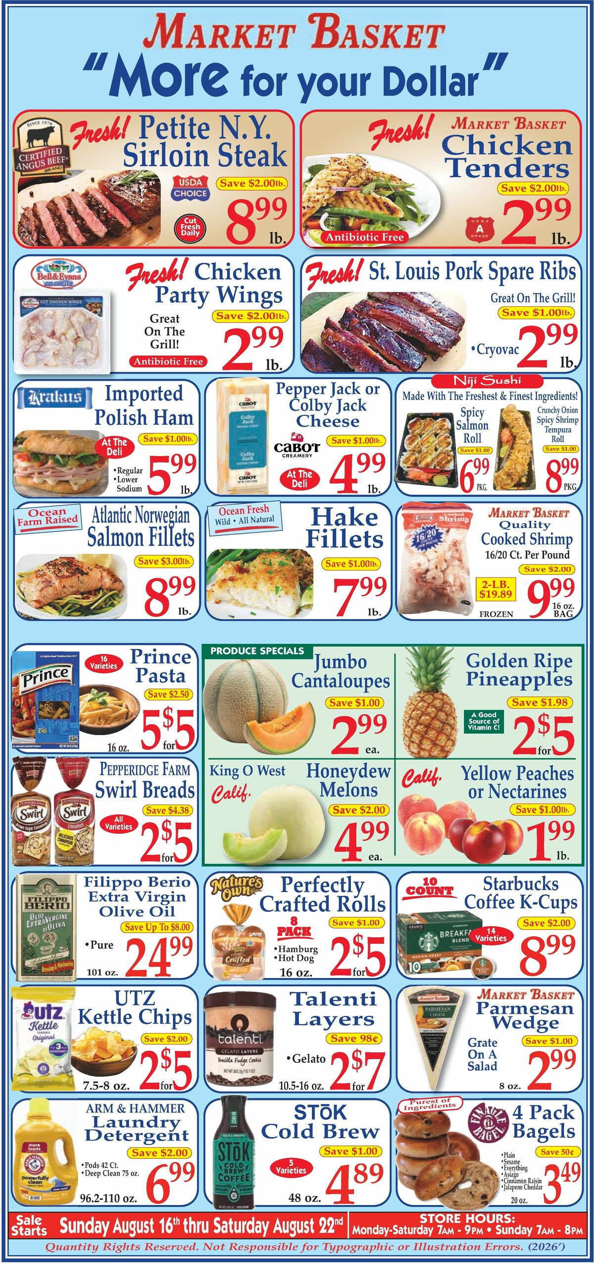 Market Basket Weekly Ad from August 16