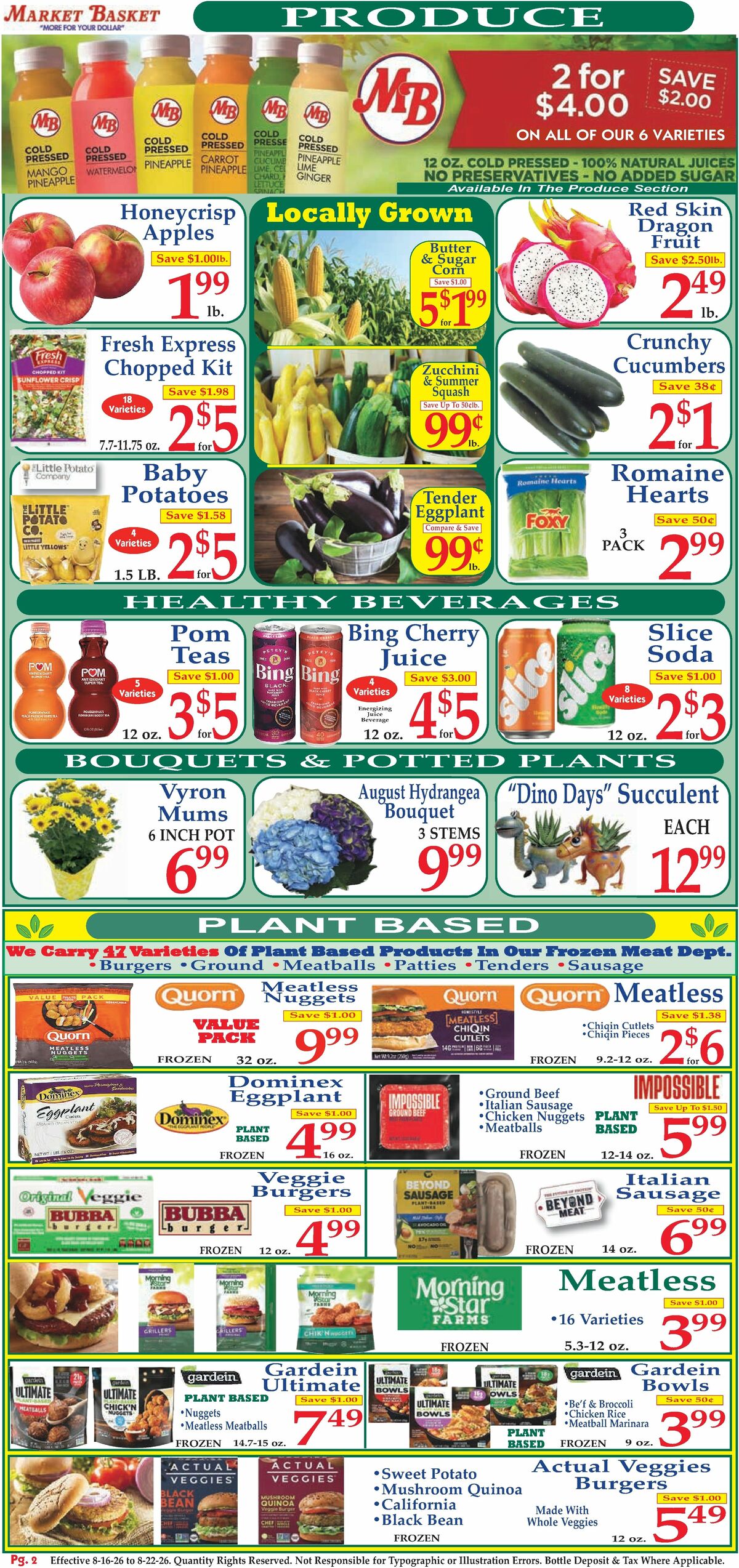 Market Basket Weekly Ad from August 16