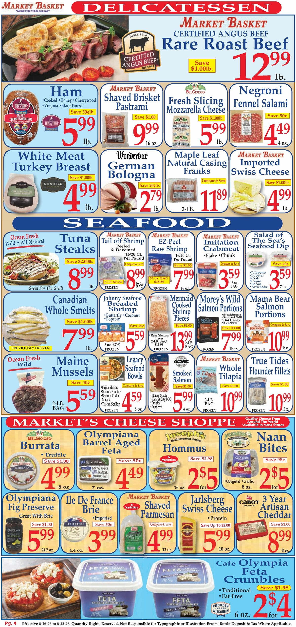 Market Basket Weekly Ad from August 16