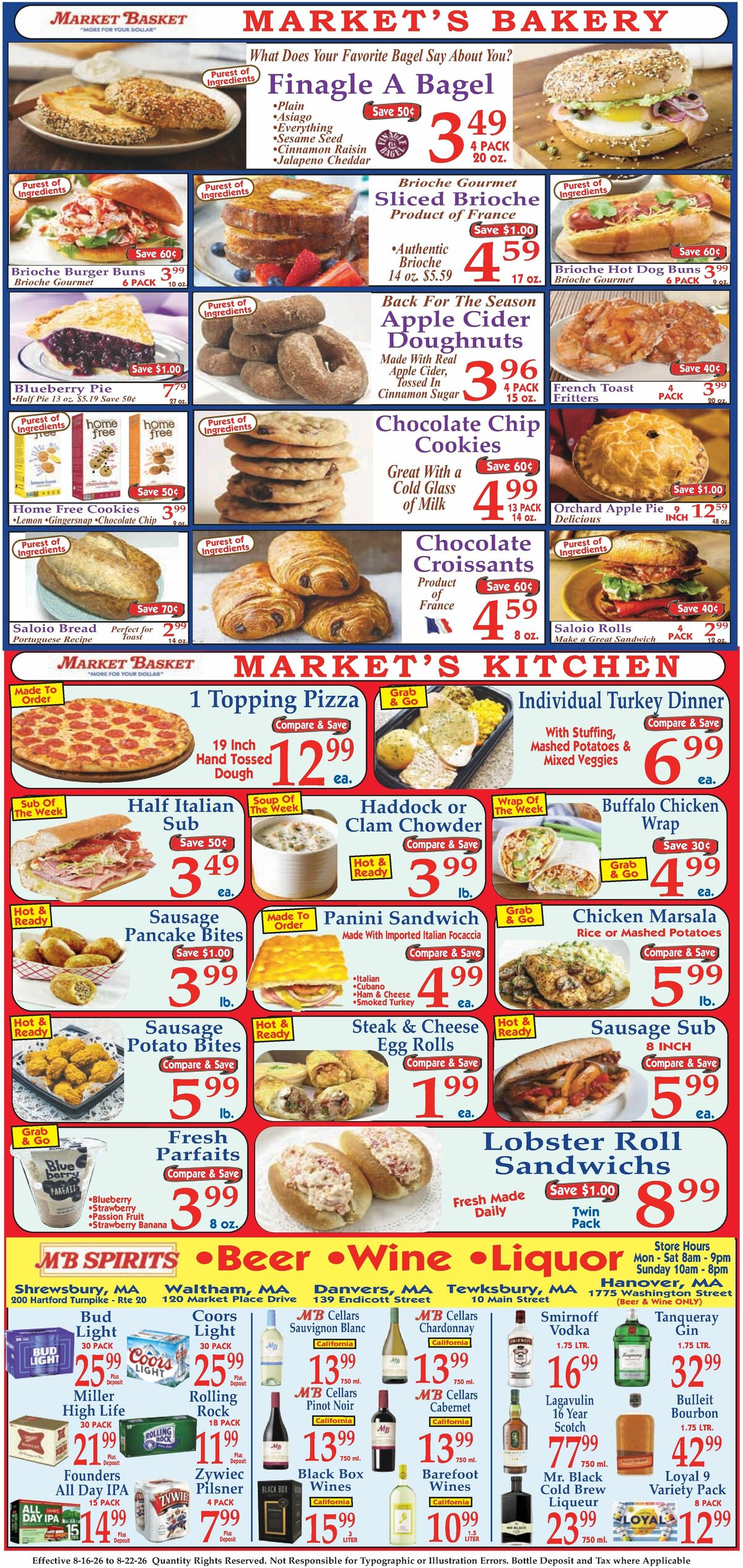 Market Basket Weekly Ad from August 16