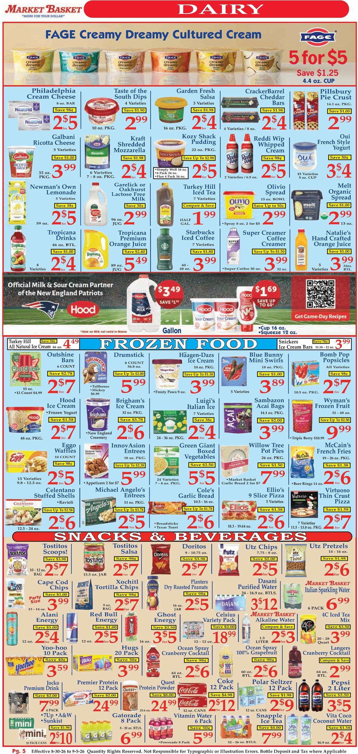 Market Basket Weekly Ad from August 30