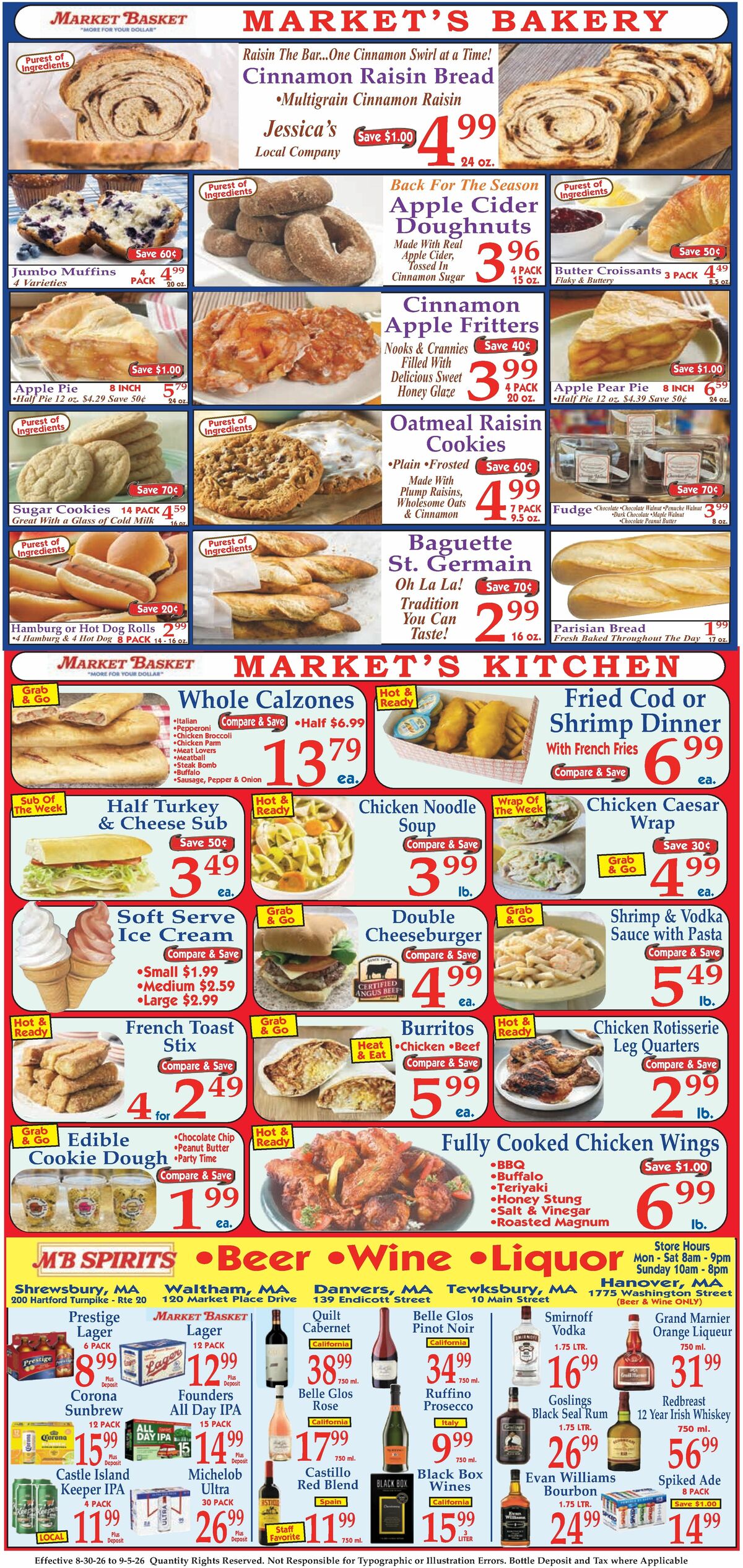 Market Basket Weekly Ad from August 30