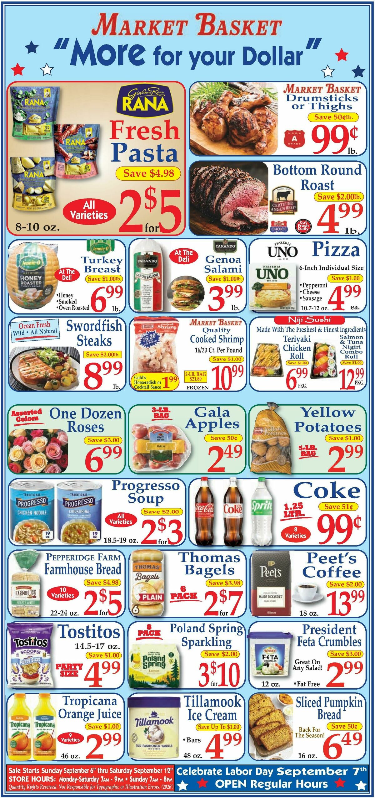 Market Basket Weekly Ad from September 6