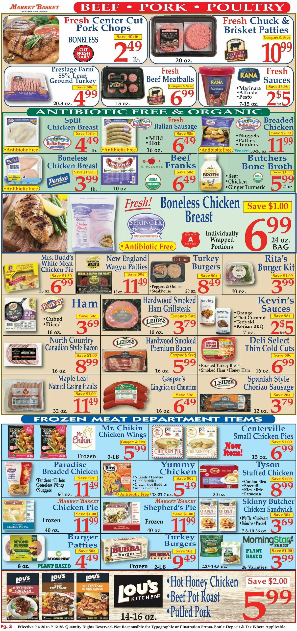 Market Basket Weekly Ad from September 6