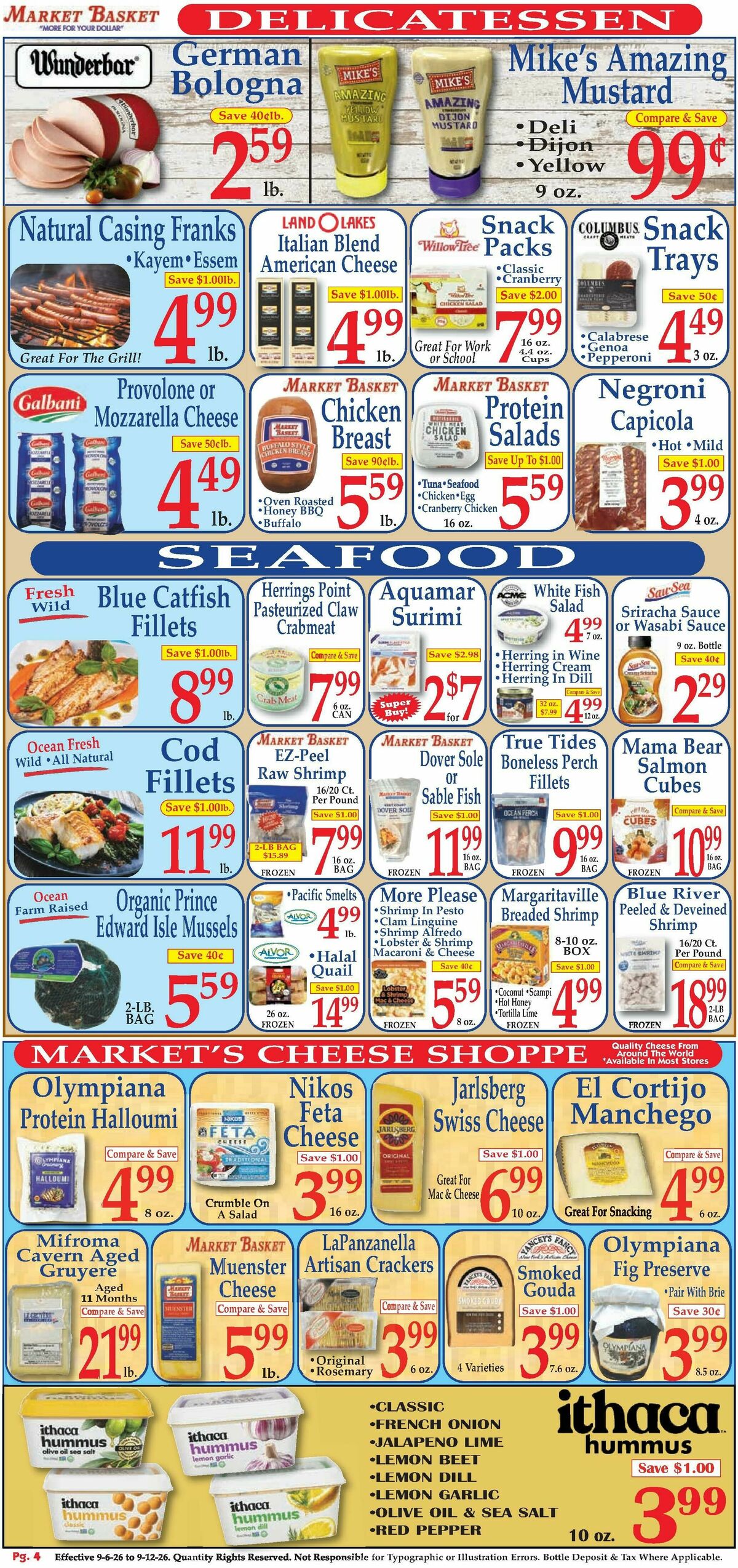 Market Basket Weekly Ad from September 6
