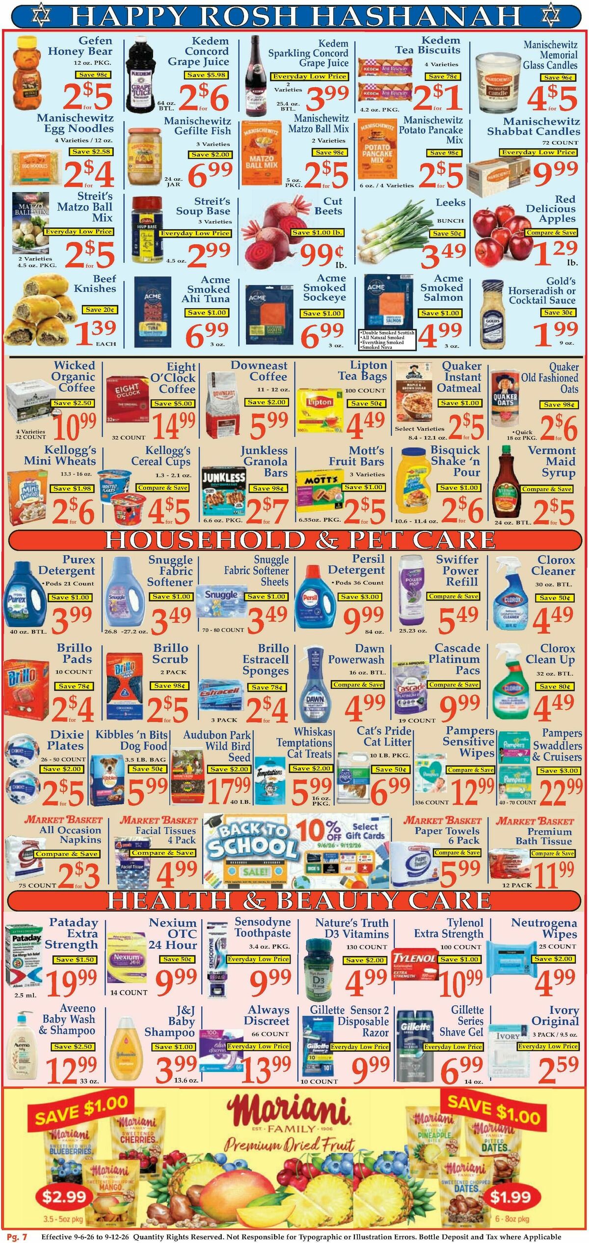 Market Basket Weekly Ad from September 6