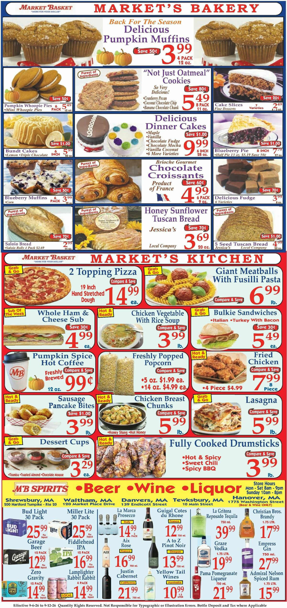 Market Basket Weekly Ad from September 6
