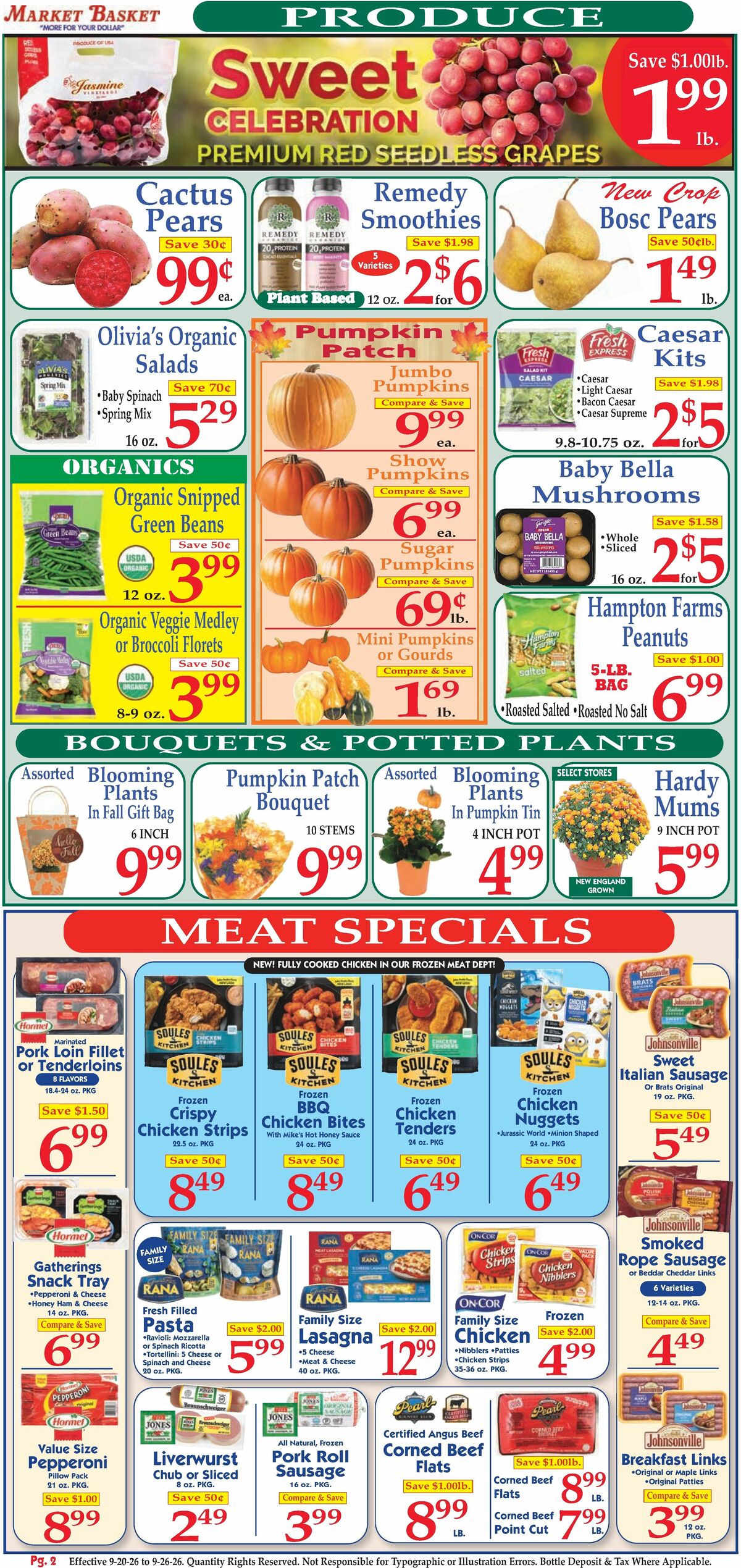 Market Basket Weekly Ad from September 20