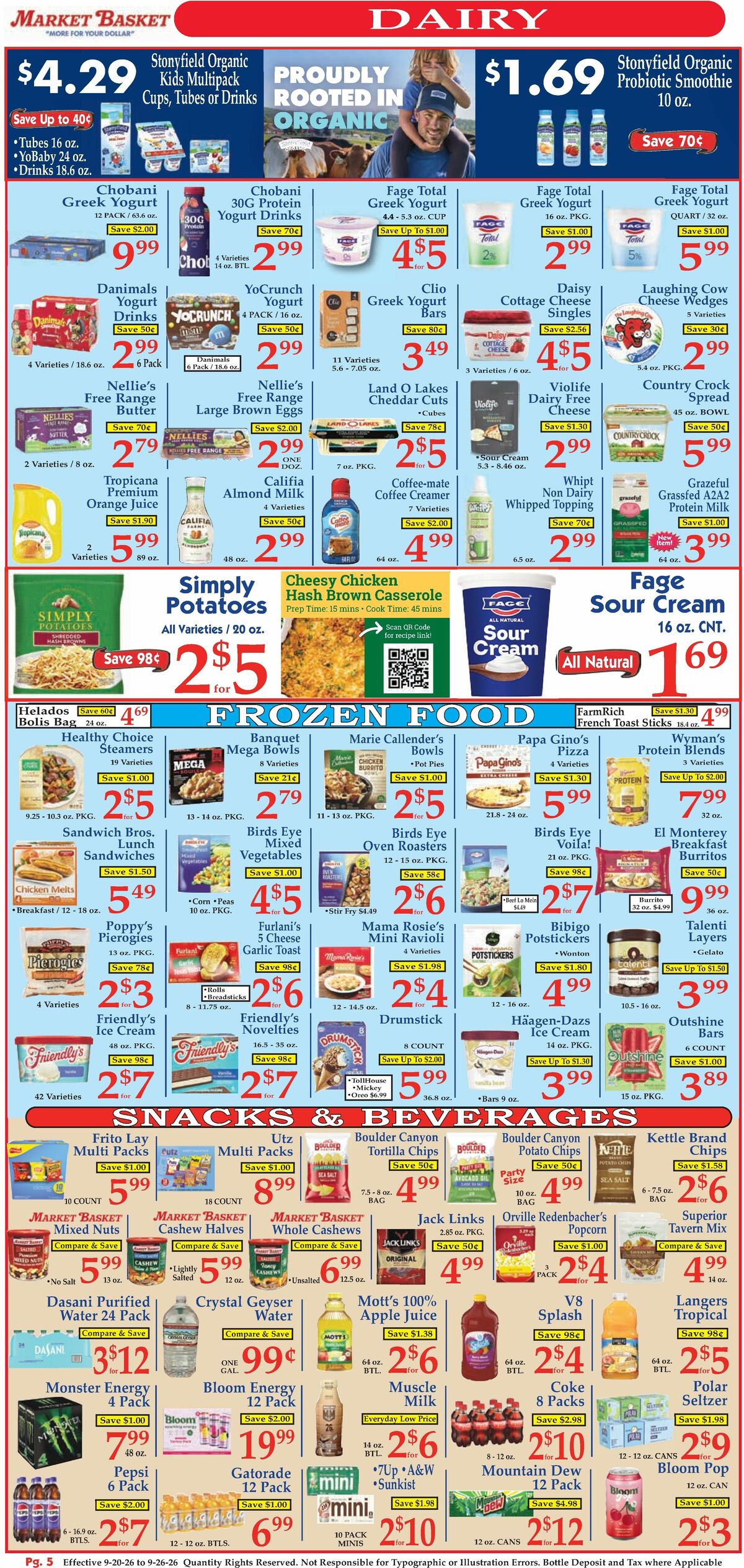 Market Basket Weekly Ad from September 20
