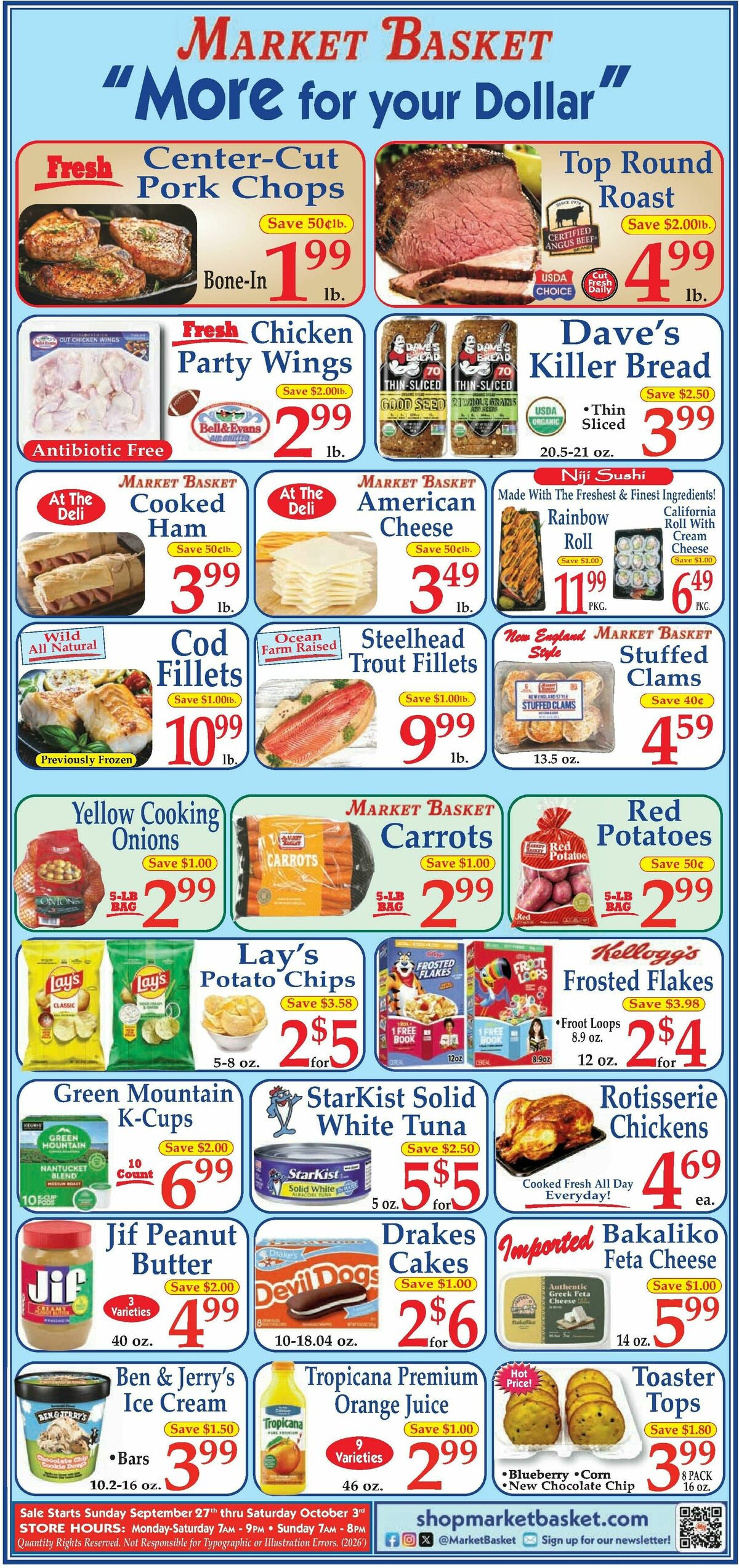 Market Basket Weekly Ad from September 27