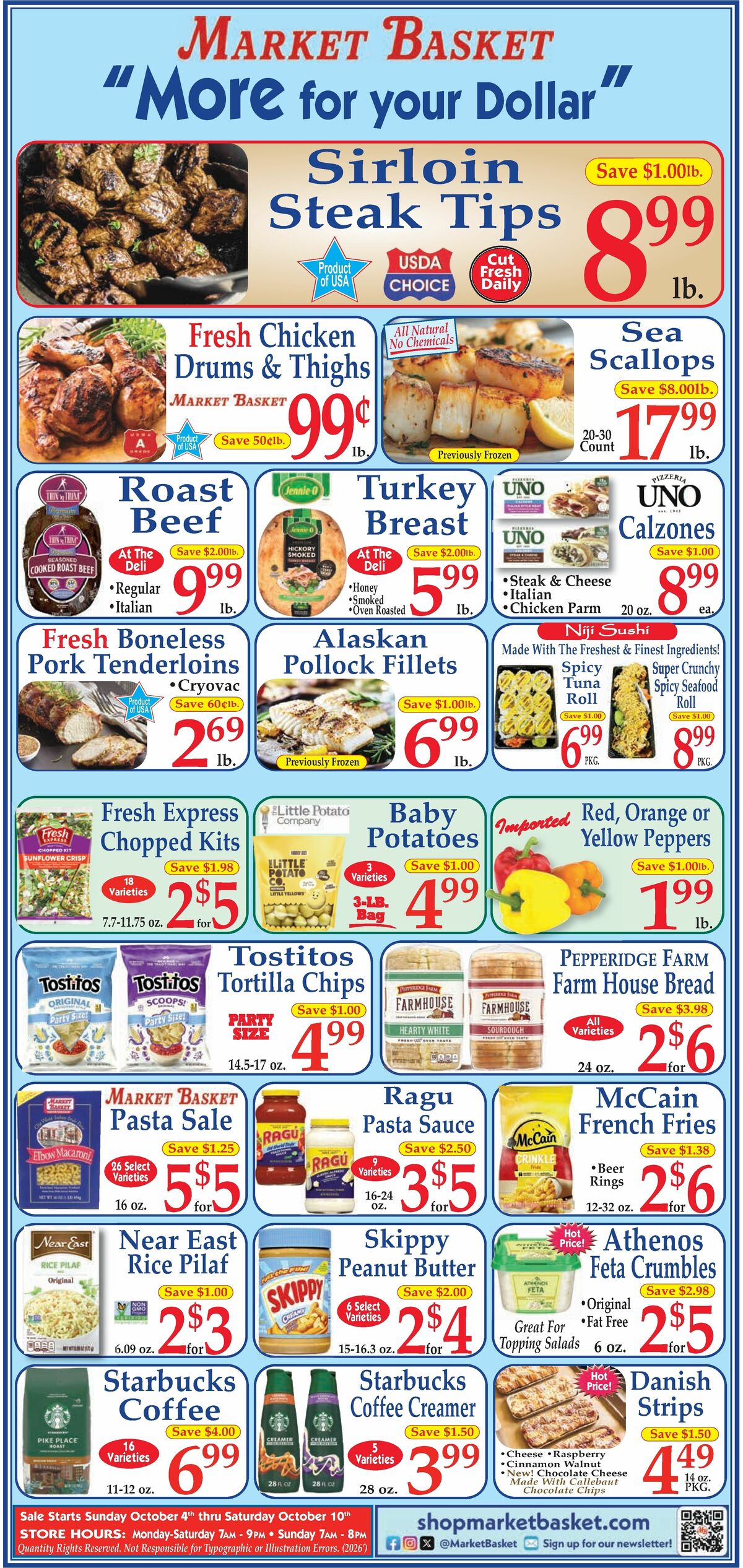 Market Basket Weekly Ad from October 4