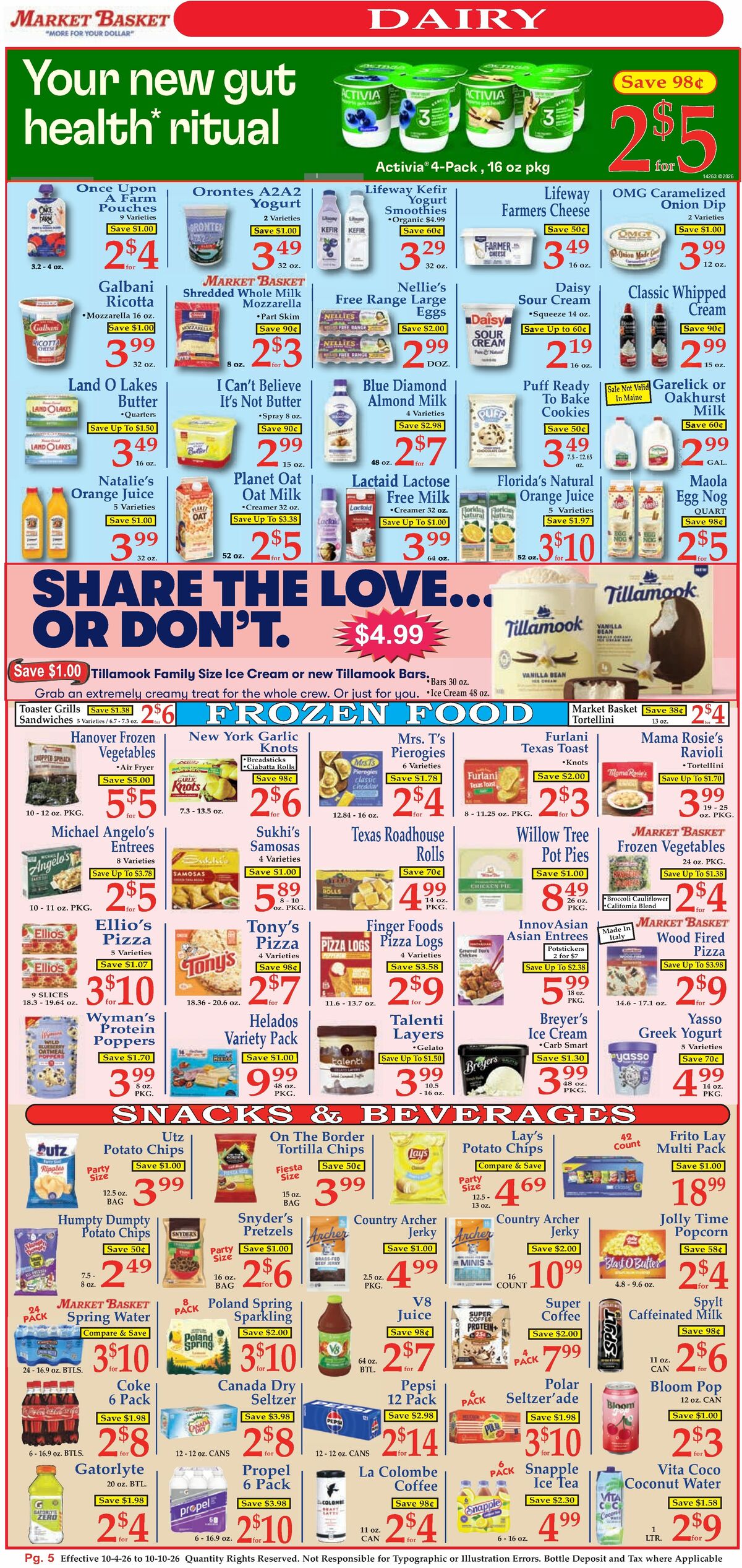 Market Basket Weekly Ad from October 4