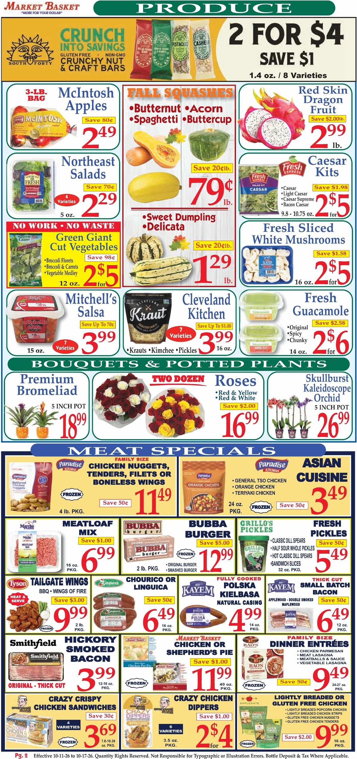 Market Basket Weekly Ad from October 11