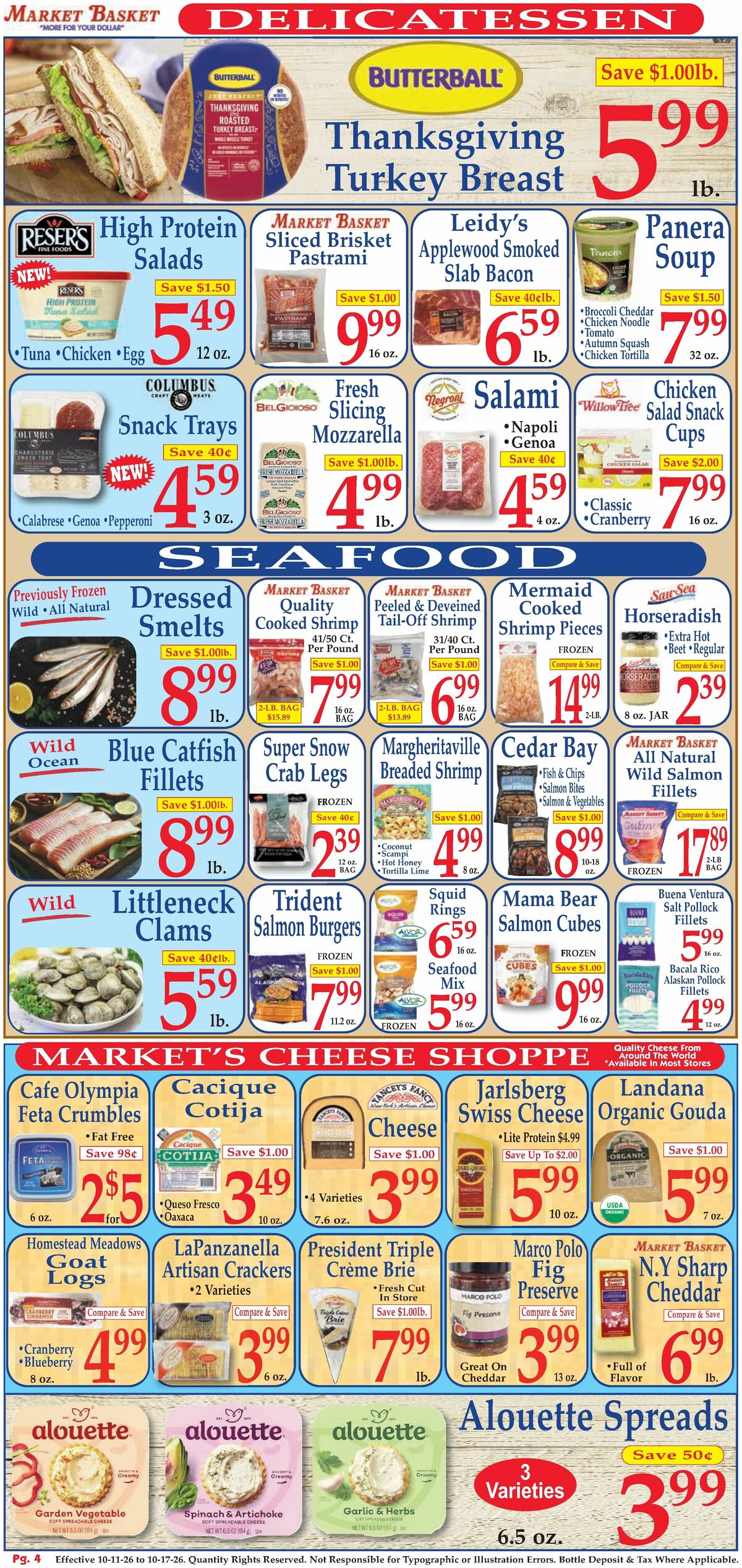 Market Basket Weekly Ad from October 11