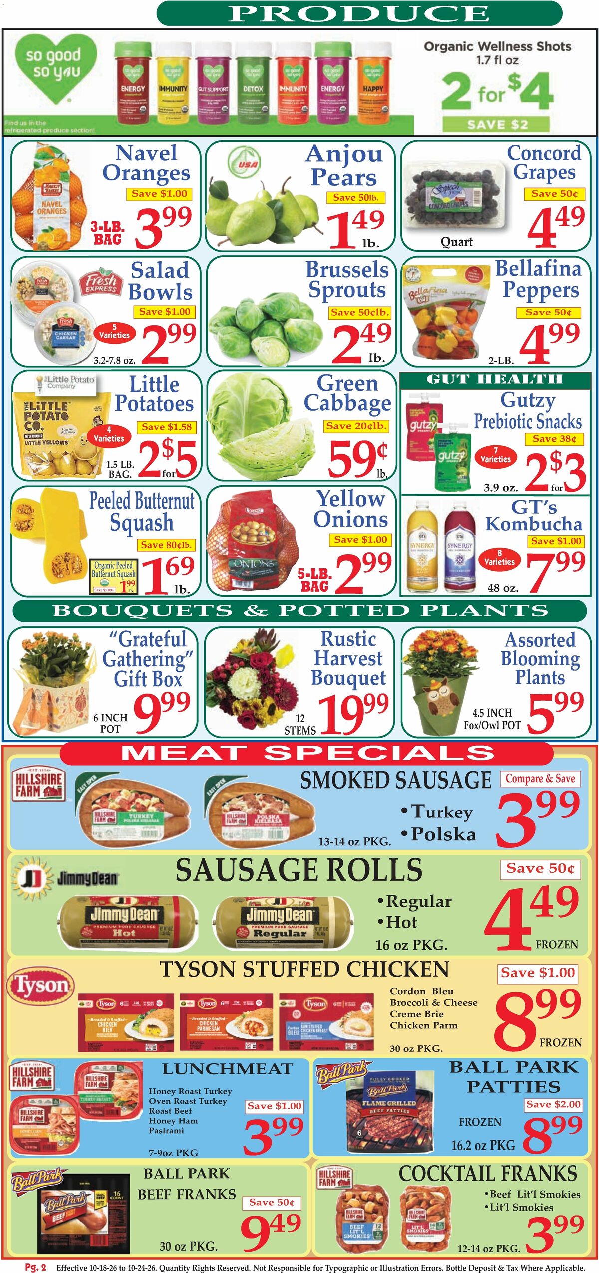 Market Basket Weekly Ad from October 18