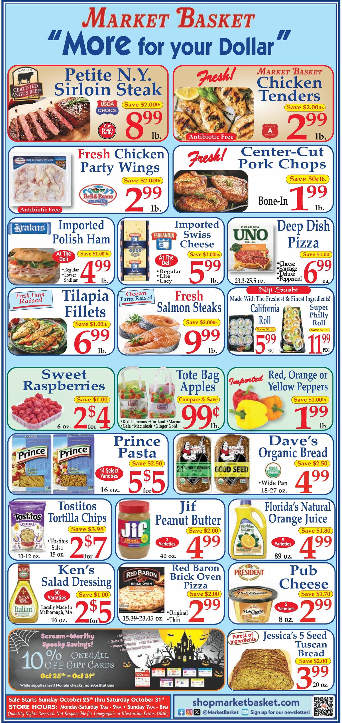 Market Basket Weekly Ad from October 25