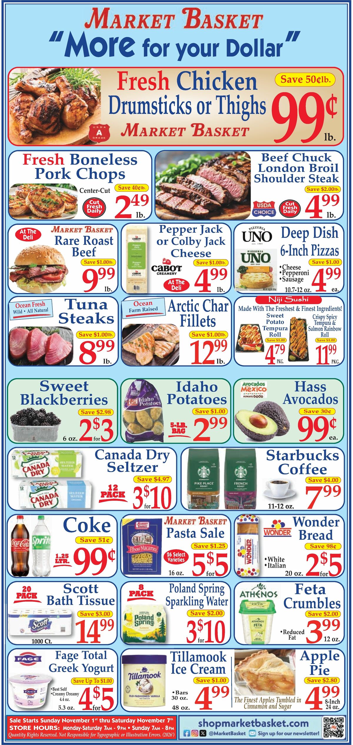 Market Basket Weekly Ad from November 1