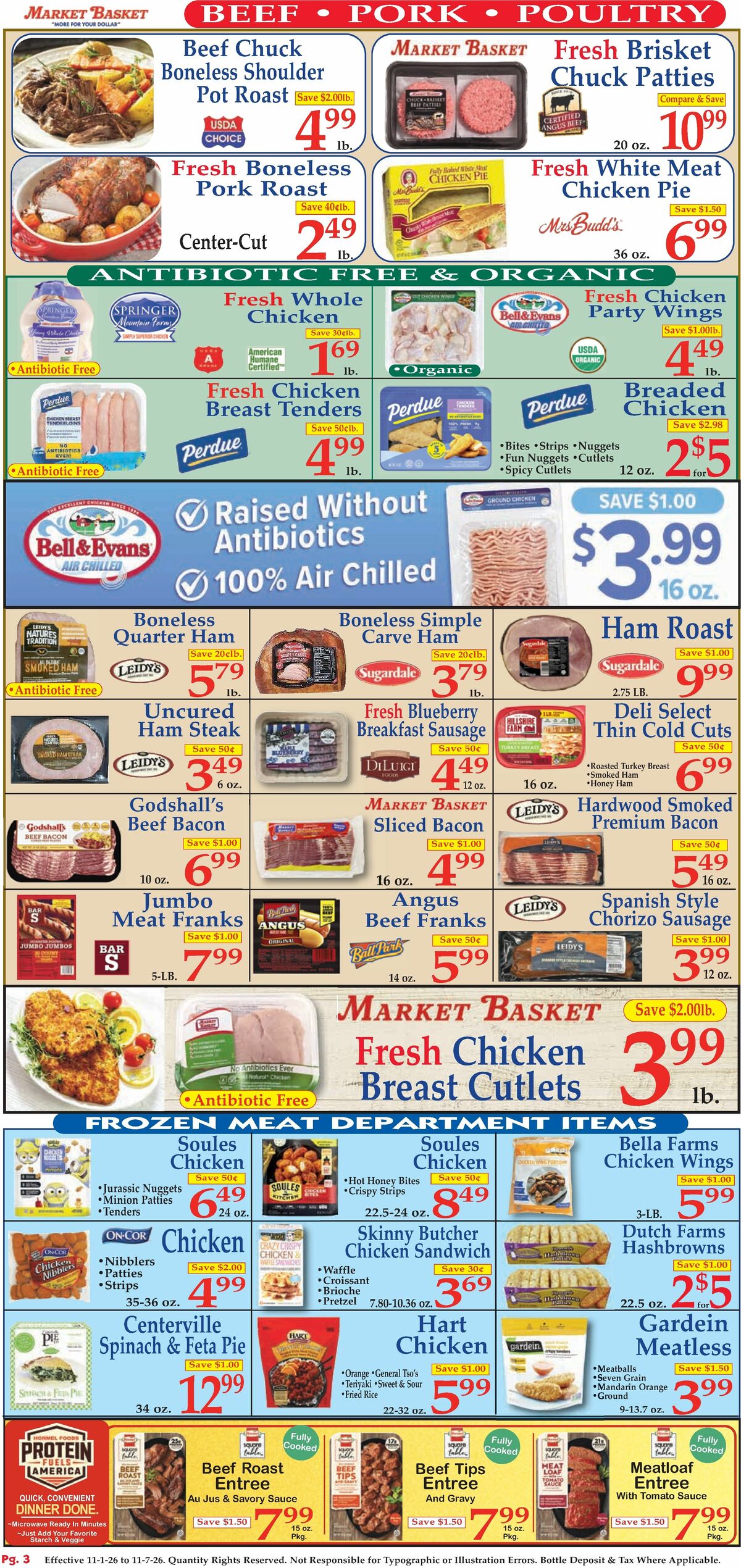 Market Basket Weekly Ad from November 1